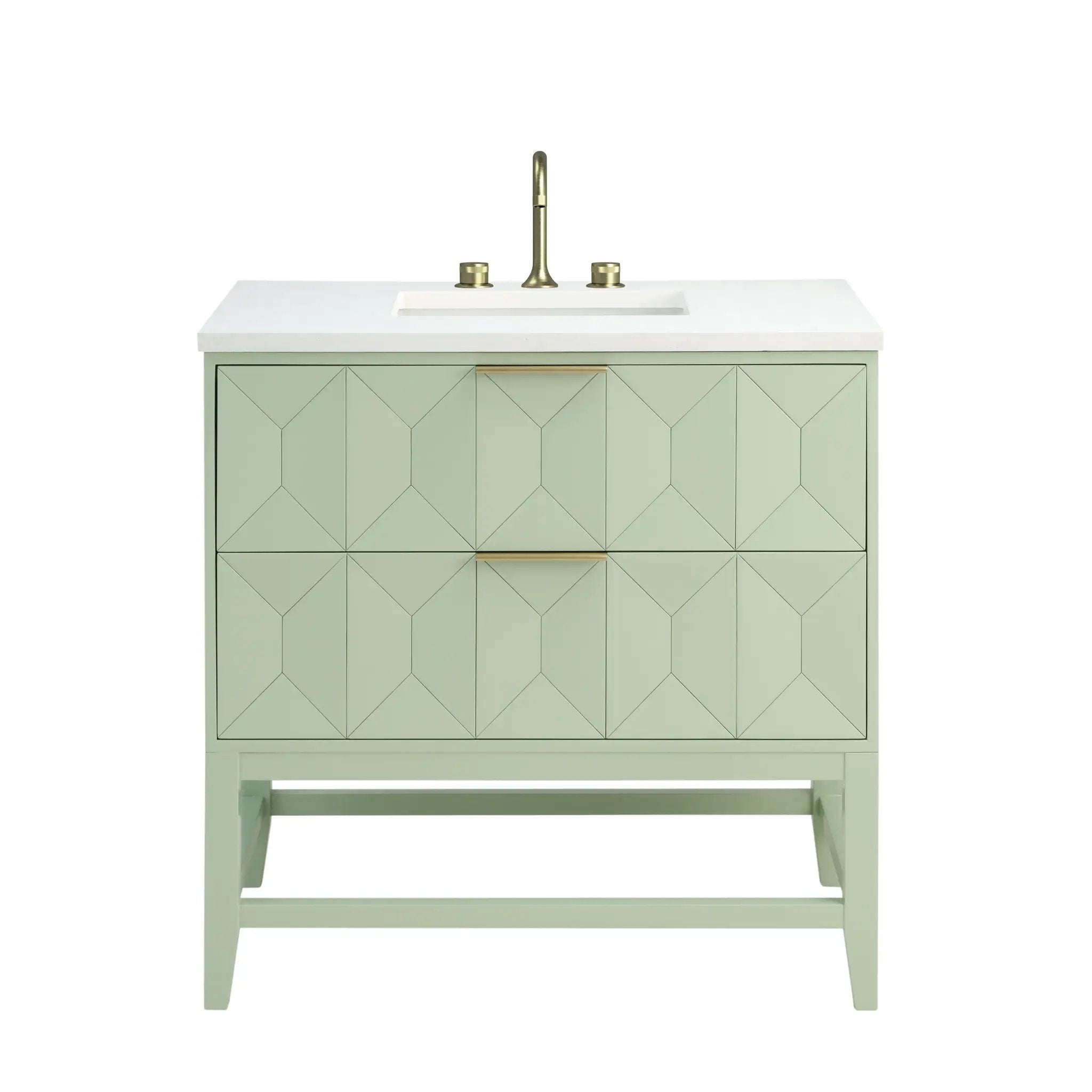 James Martin Emmeline 36" Single Vanity Set - Pistachio by James Martin Vanities