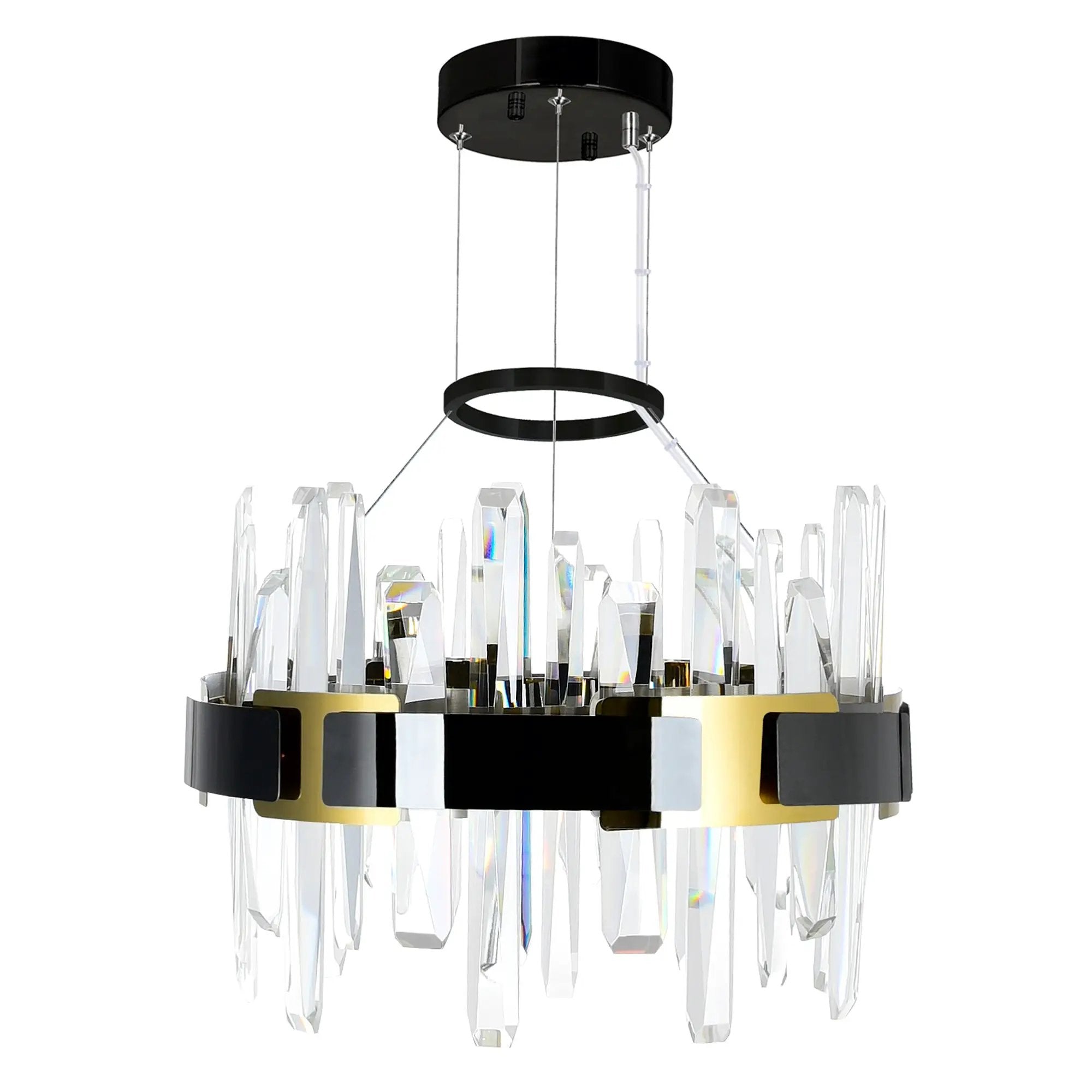 black chandelier