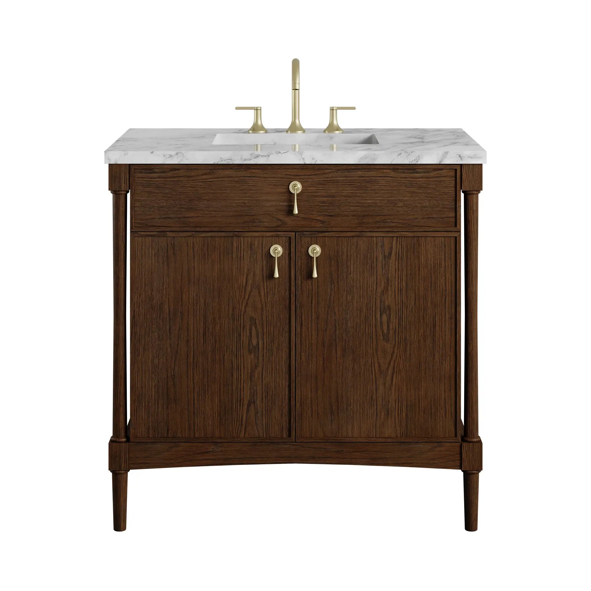 James Martin Kinnsden 36" Single Vanity Set - Sable Oak by James Martin Vanities