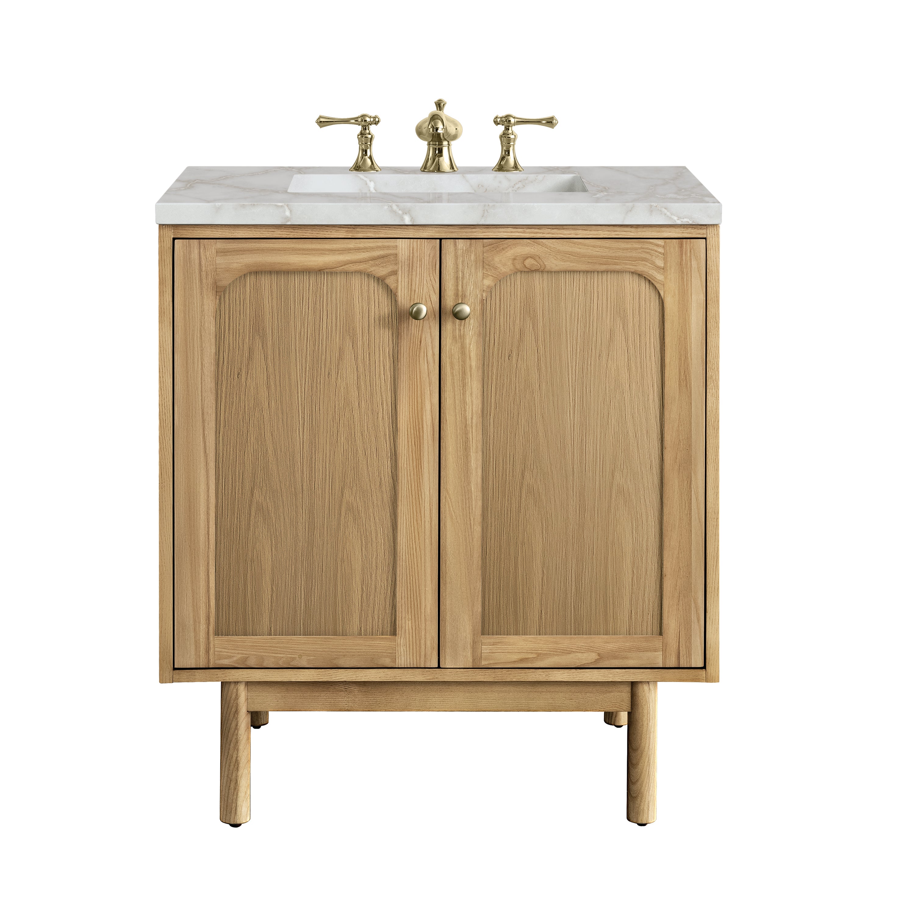 James Martin Vanities Laurent 30" Single Vanity - Light Natural Oak