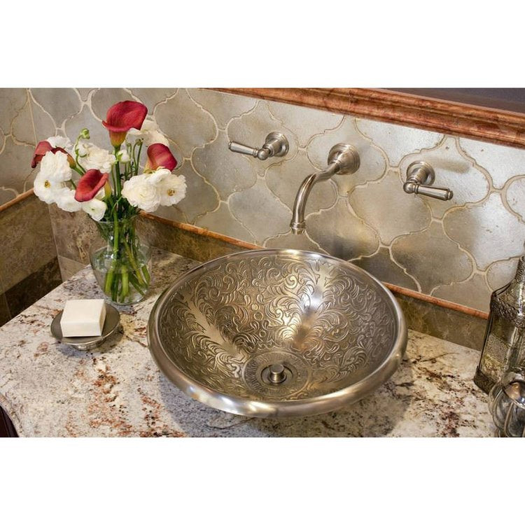 white bronze sink