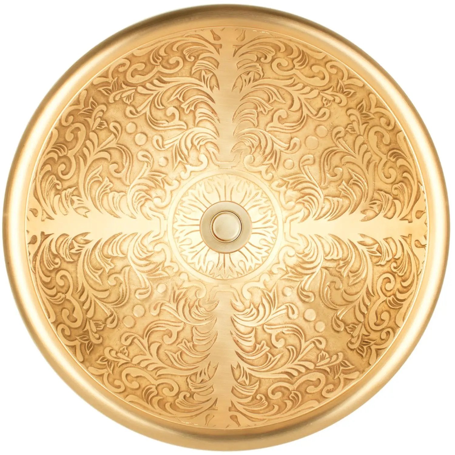 Linkasink Brocade Large Round Drop-In or Vessel Sink 17" by Linkasink