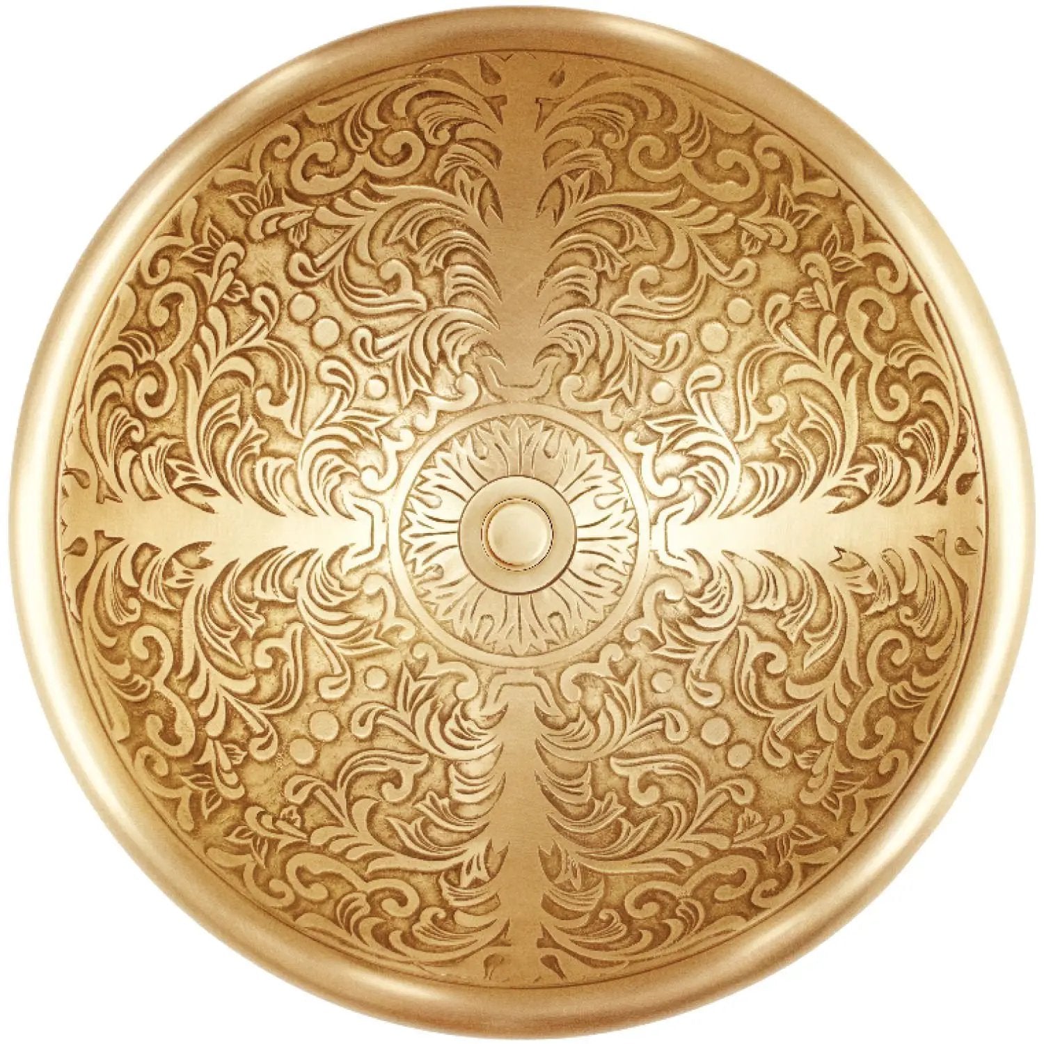 Linkasink Brocade Large Round Drop-In or Vessel Sink 17" by Linkasink