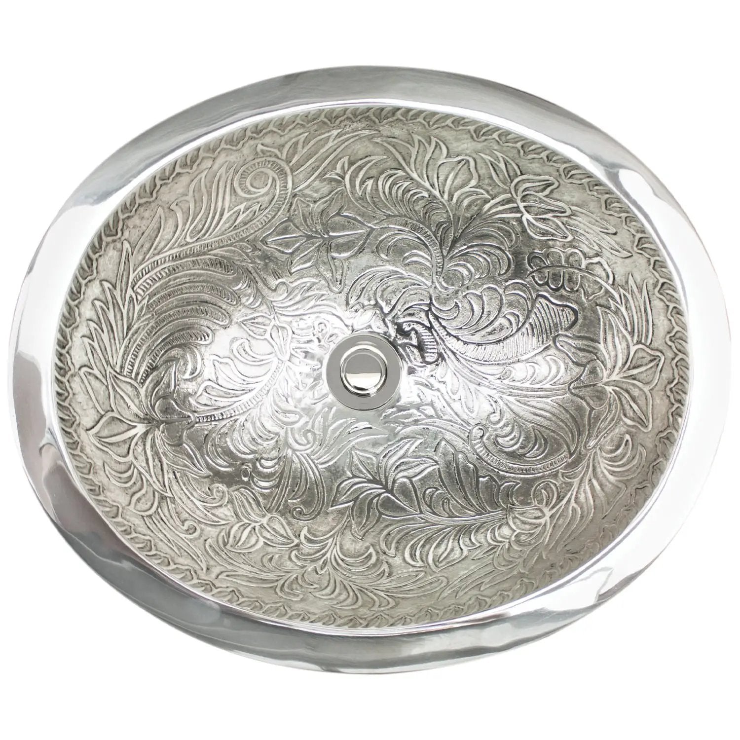 Linkasink Oval Botanical Drop-In Undermount or Vessel Sink 18.5" by Linkasink