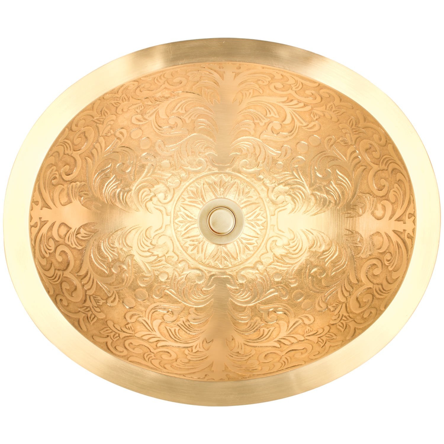 Linkasink Oval Brocade Drop-In Undermount or Vessel Sink 18.5" by Linkasink
