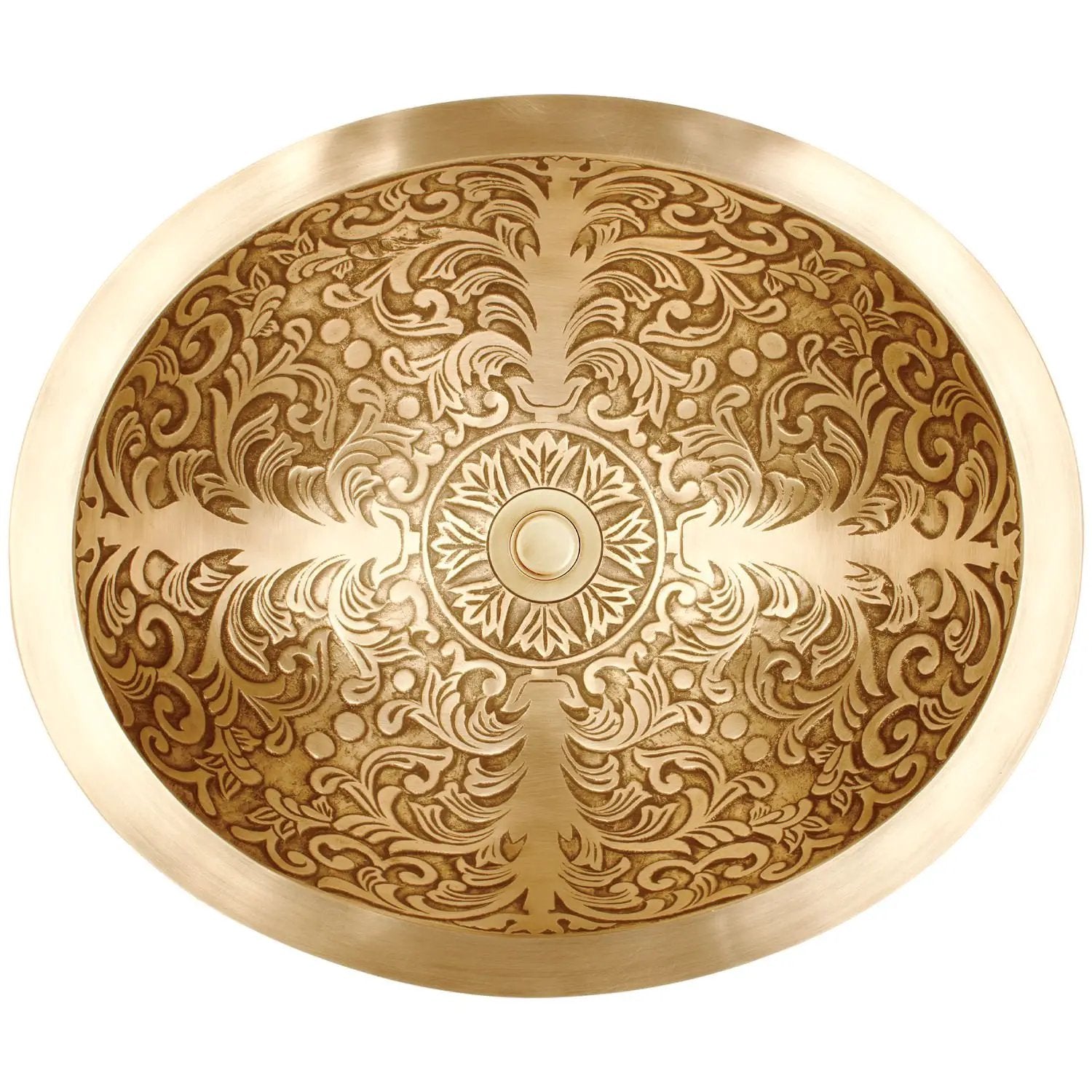 Linkasink Oval Brocade Drop-In Undermount or Vessel Sink 18.5" by Linkasink