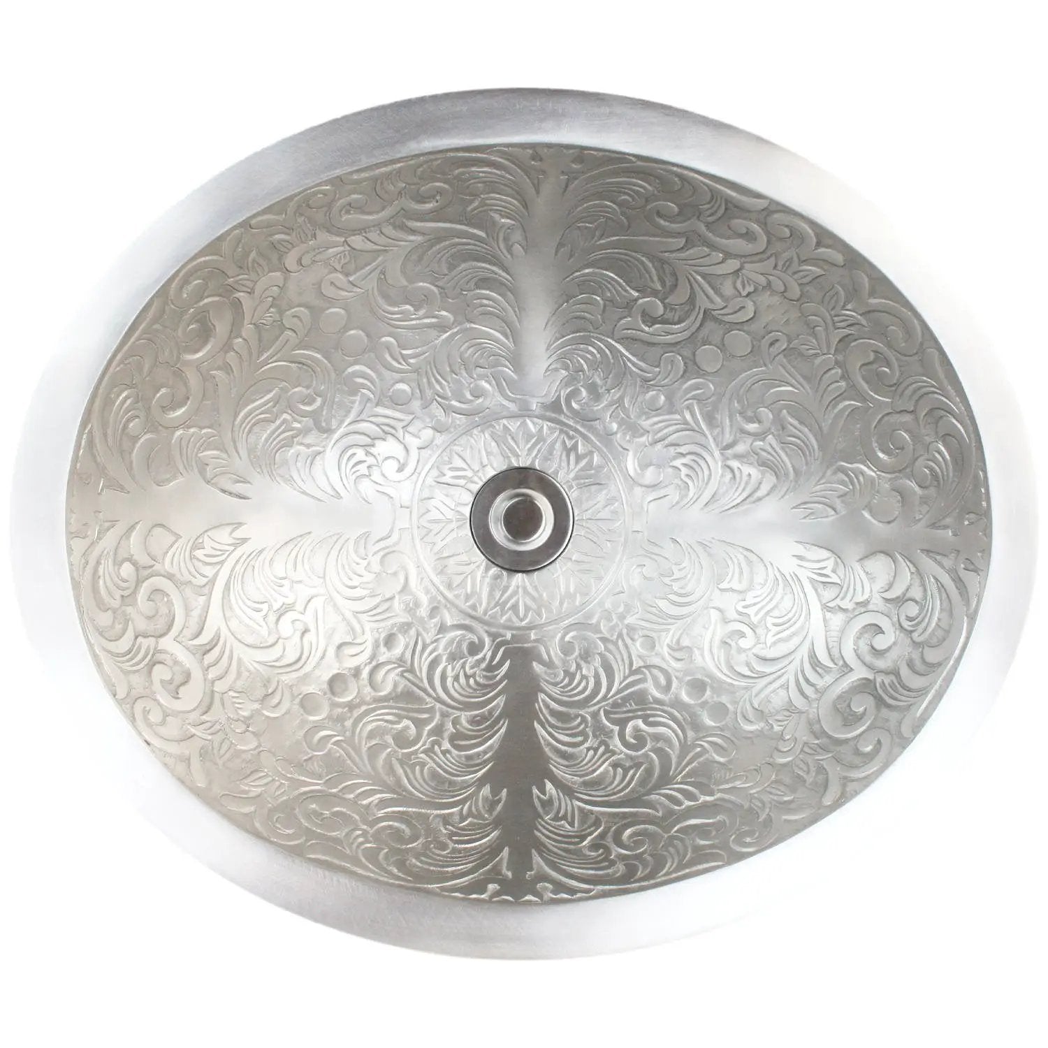 Linkasink Oval Brocade Drop-In Undermount or Vessel Sink 18.5" by Linkasink