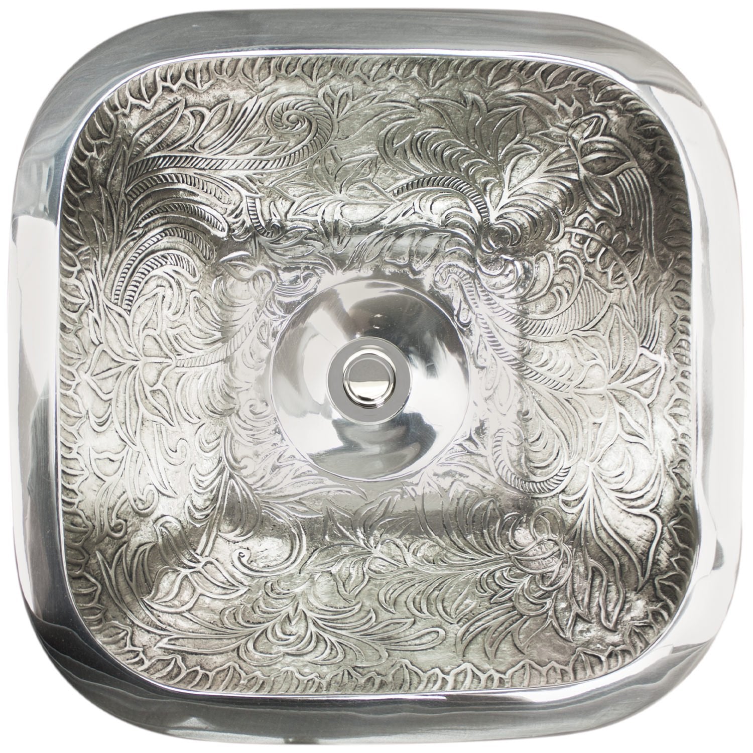 Linkasink Square Botanical Drop-In Undermount or Vessel Sink 16" by Linkasink