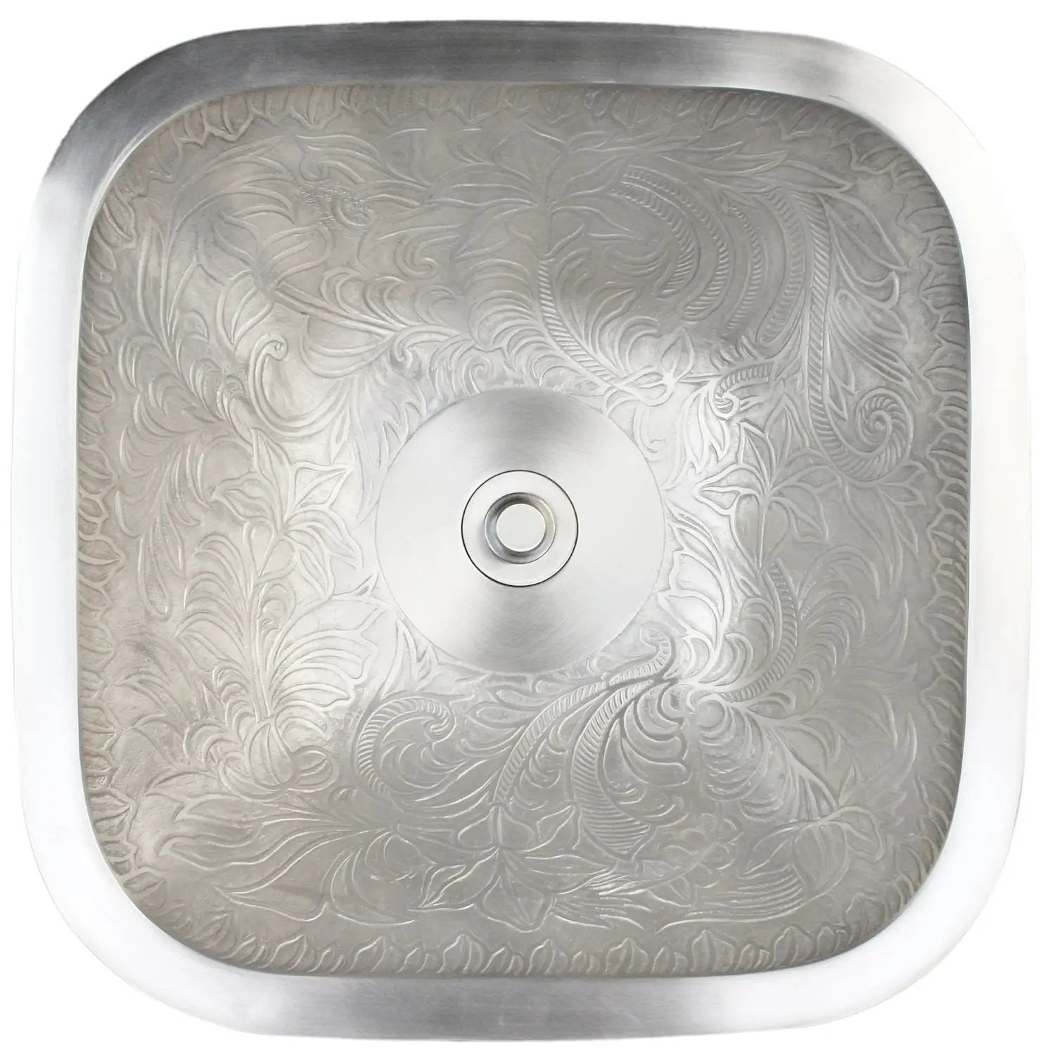 Linkasink Square Botanical Drop-In Undermount or Vessel Sink 16" by Linkasink