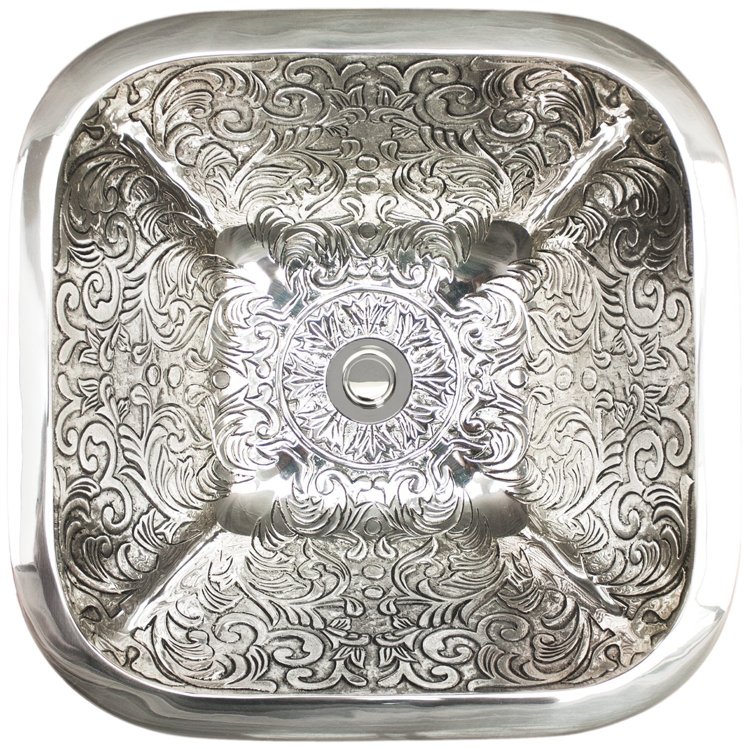 Linkasink Square Brocade Drop-In Undermount or Vessel Sink 16" by Linkasink