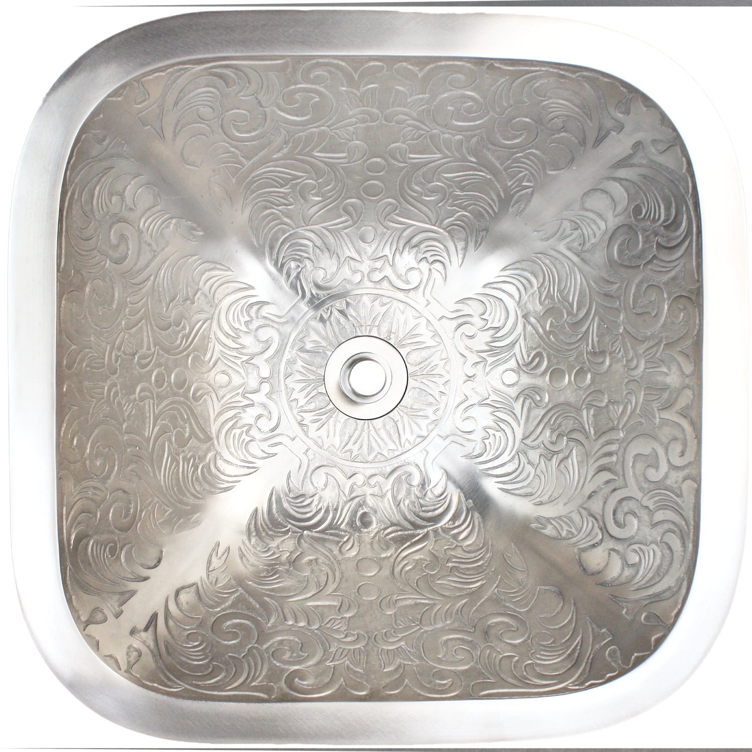 Linkasink Square Brocade Drop-In Undermount or Vessel Sink 16" by Linkasink