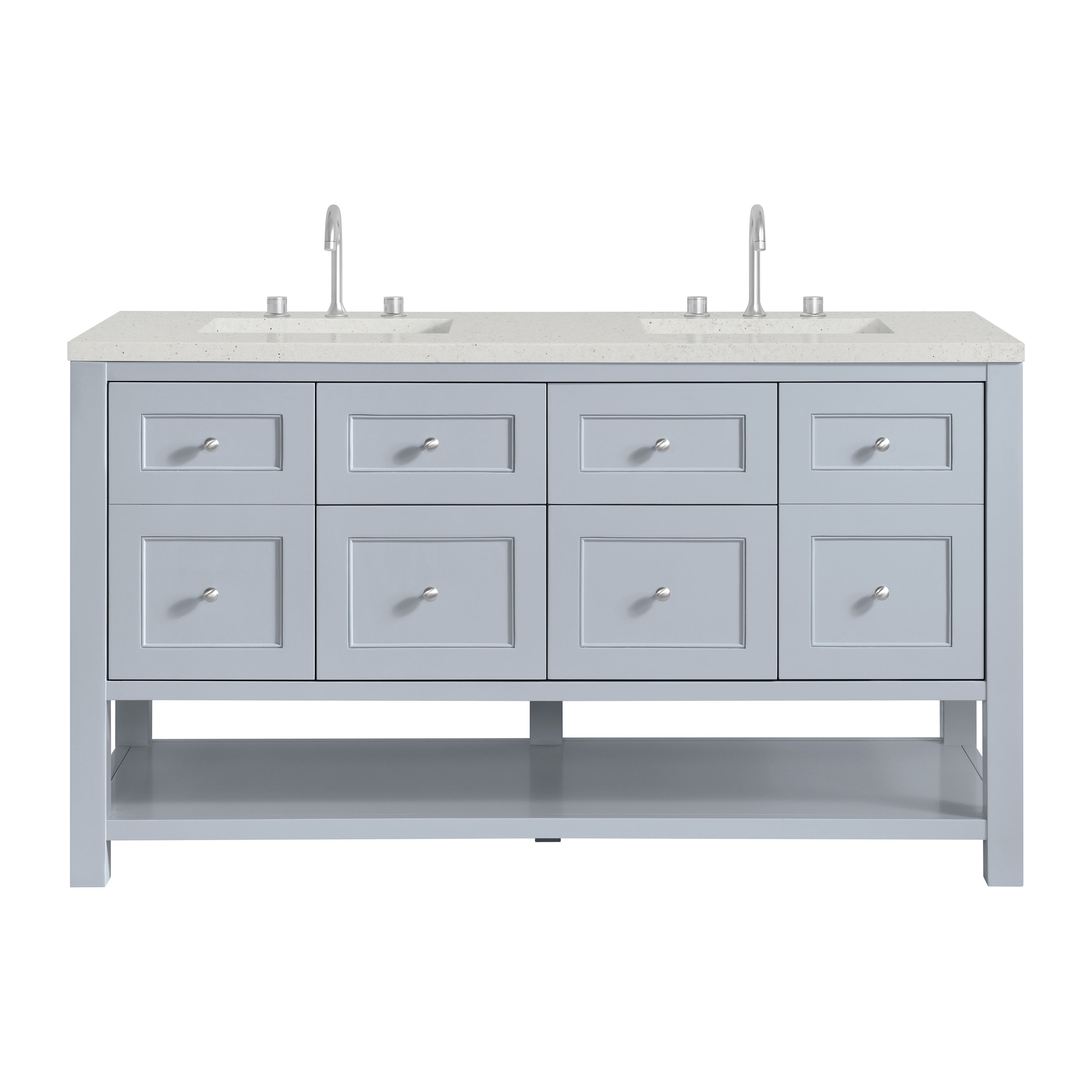 James Martin Vanities Breckenridge 60" Double Vanity - Serenity Blue