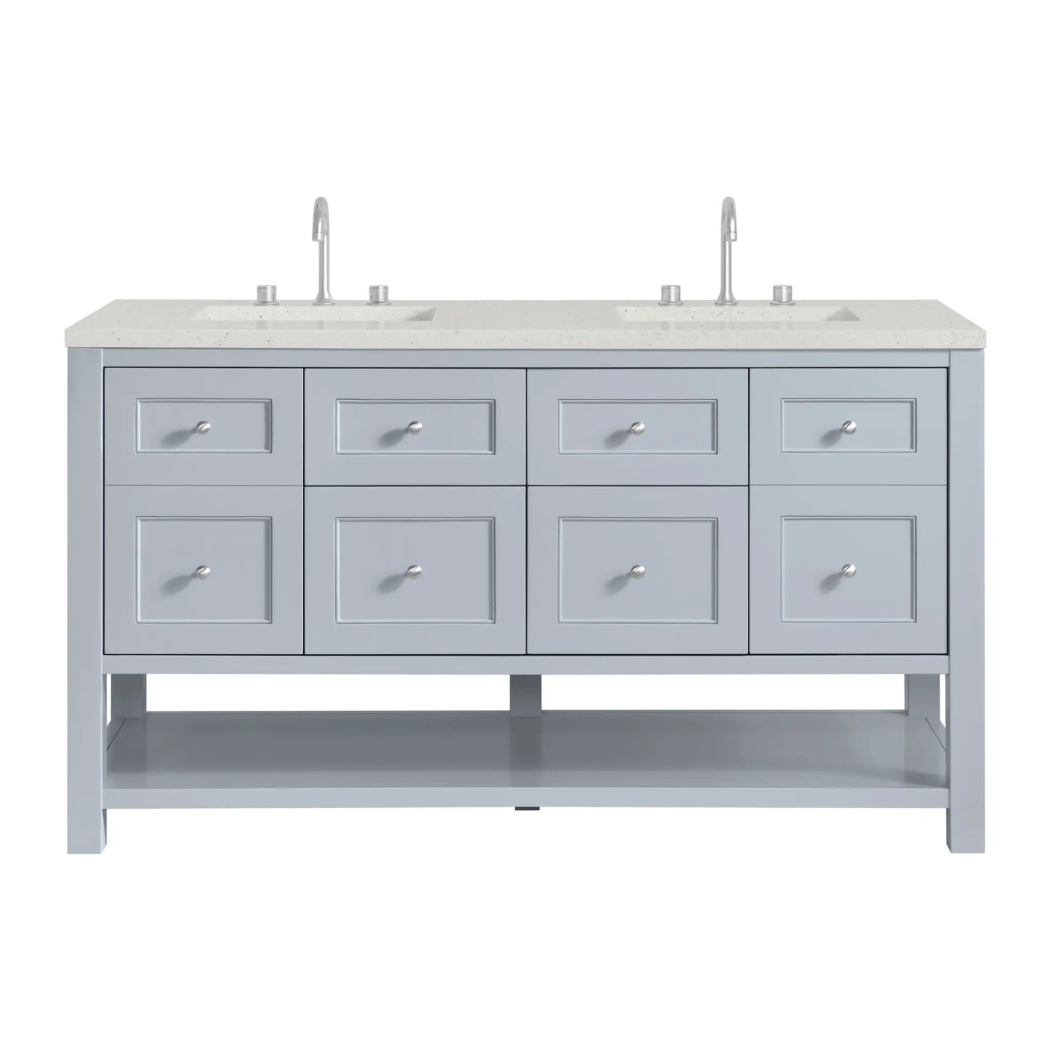 James Martin Breckenridge 60" Double Vanity Set - Serenity Blue by James Martin Vanities