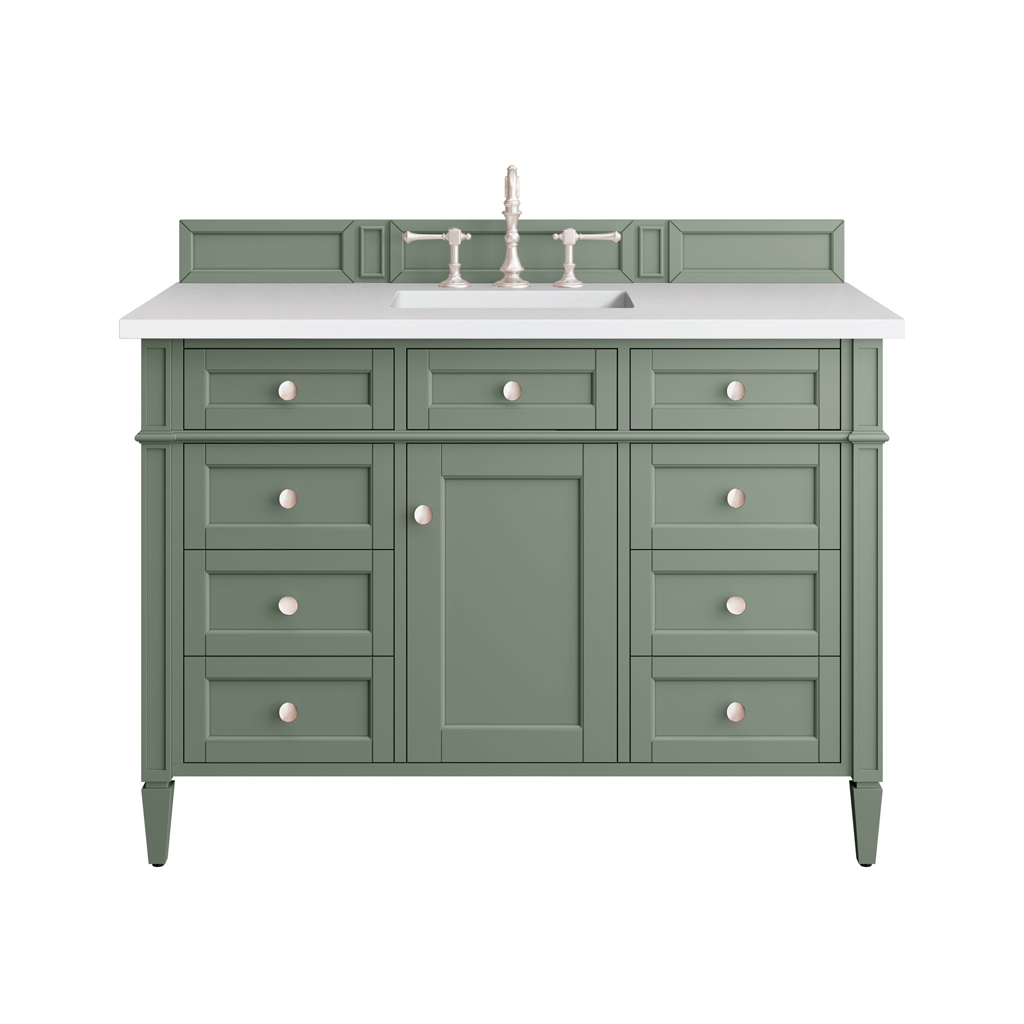 James Martin Vanities Brittany 48" Single Vanity - Smokey Celadon