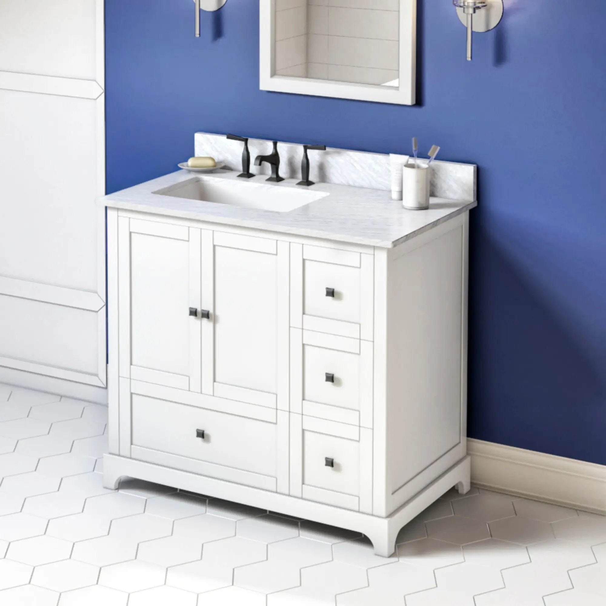 Jeffrey Alexander 36" Addington Vanity Set by Jeffrey Alexander