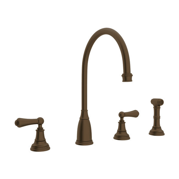 Rohl Georgian Era Two Handle Kitchen Faucet with Side Spray