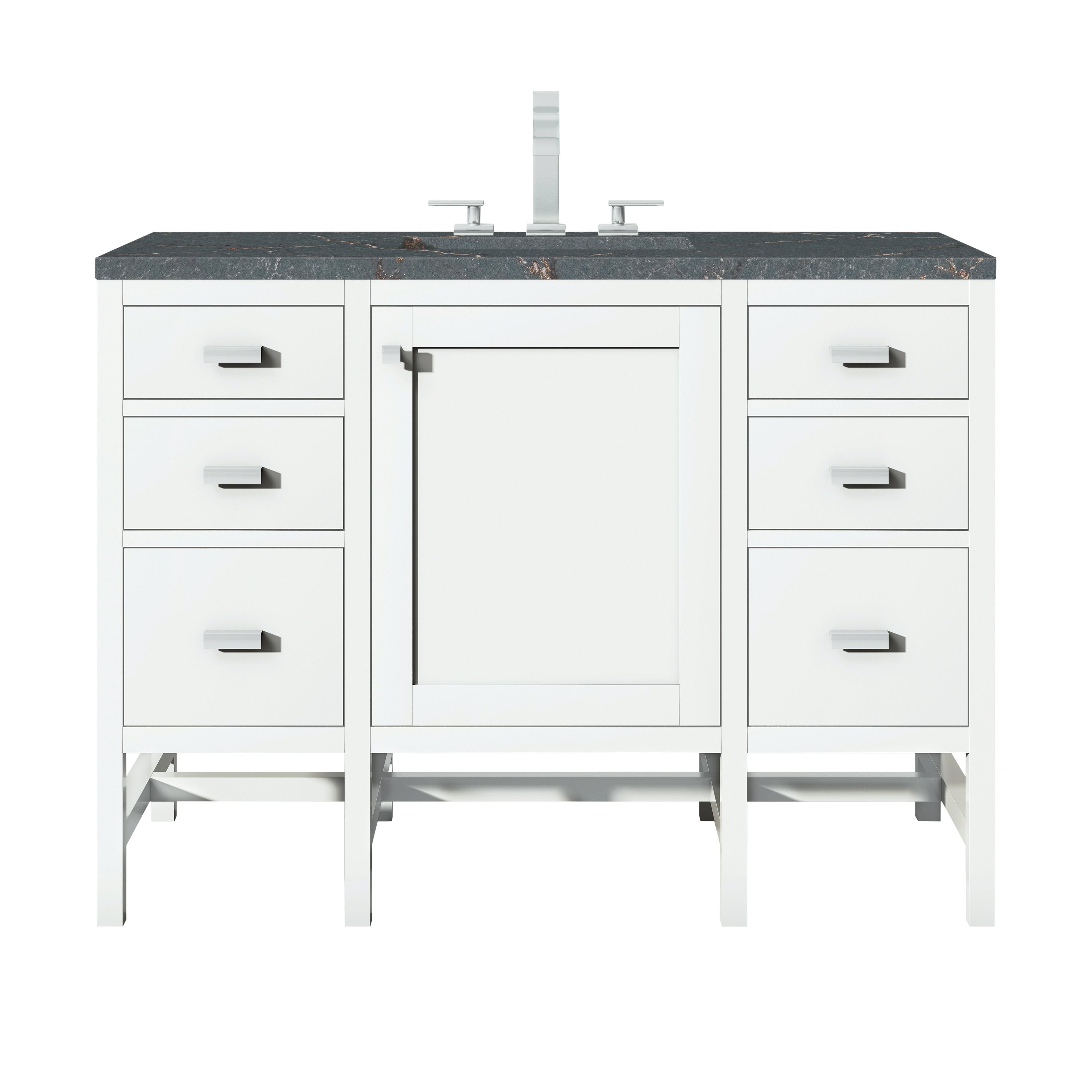 James Martin Vanities Addison 48" Single Vanity - Glossy White