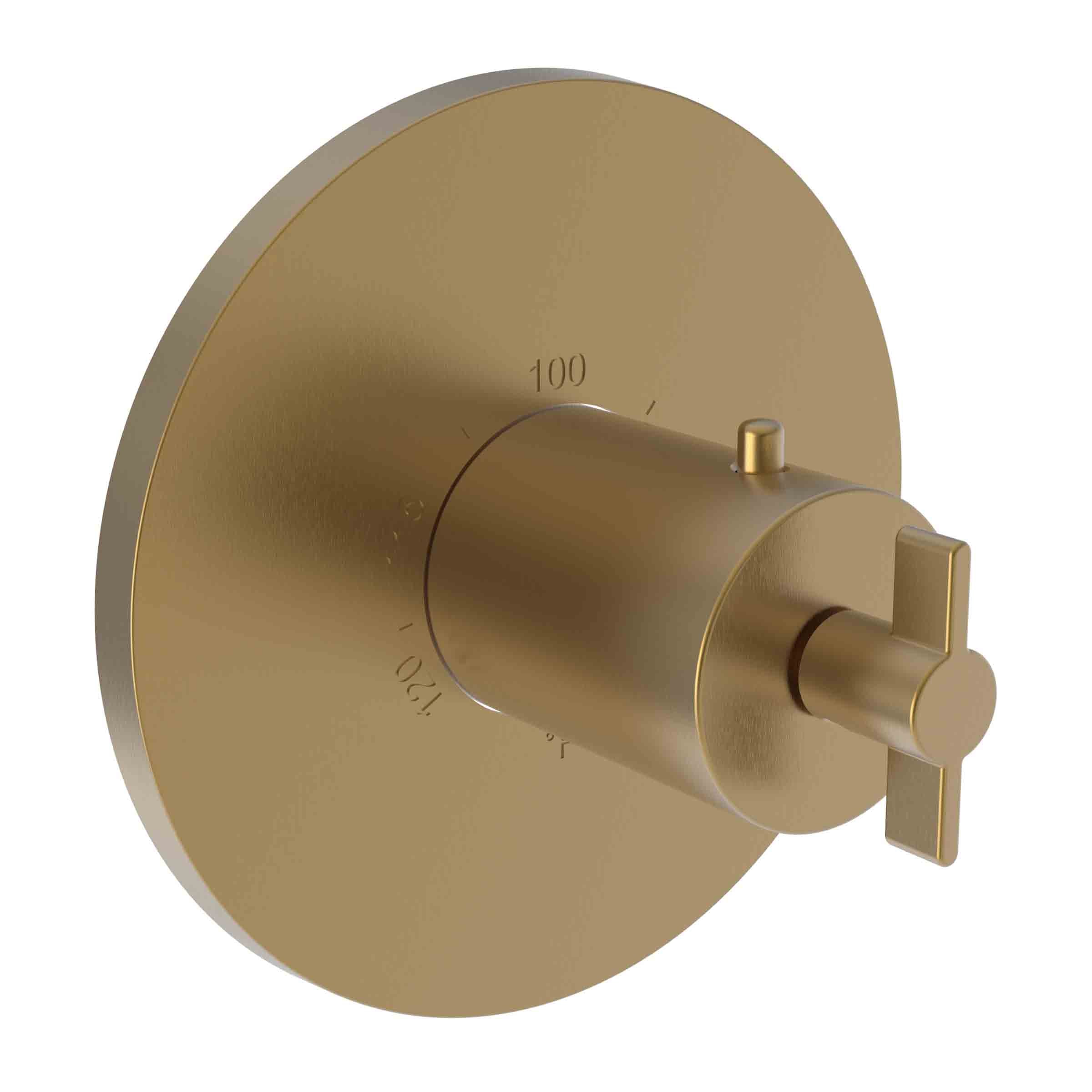 Newport Brass Tolmin 3/4" Round Thermostatic Trim Plate with Handle