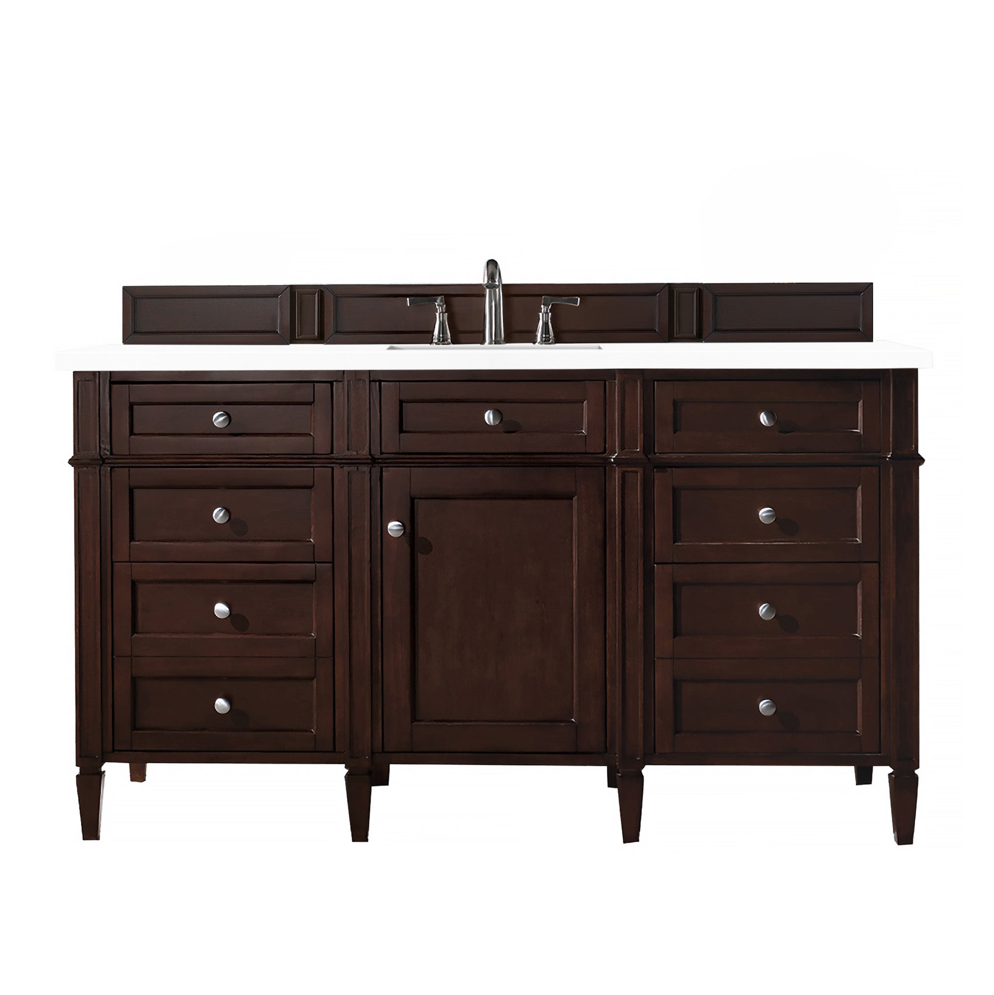 James Martin Brittany 60" Single Vanity Set - Burnished Mahogany by James Martin Vanities