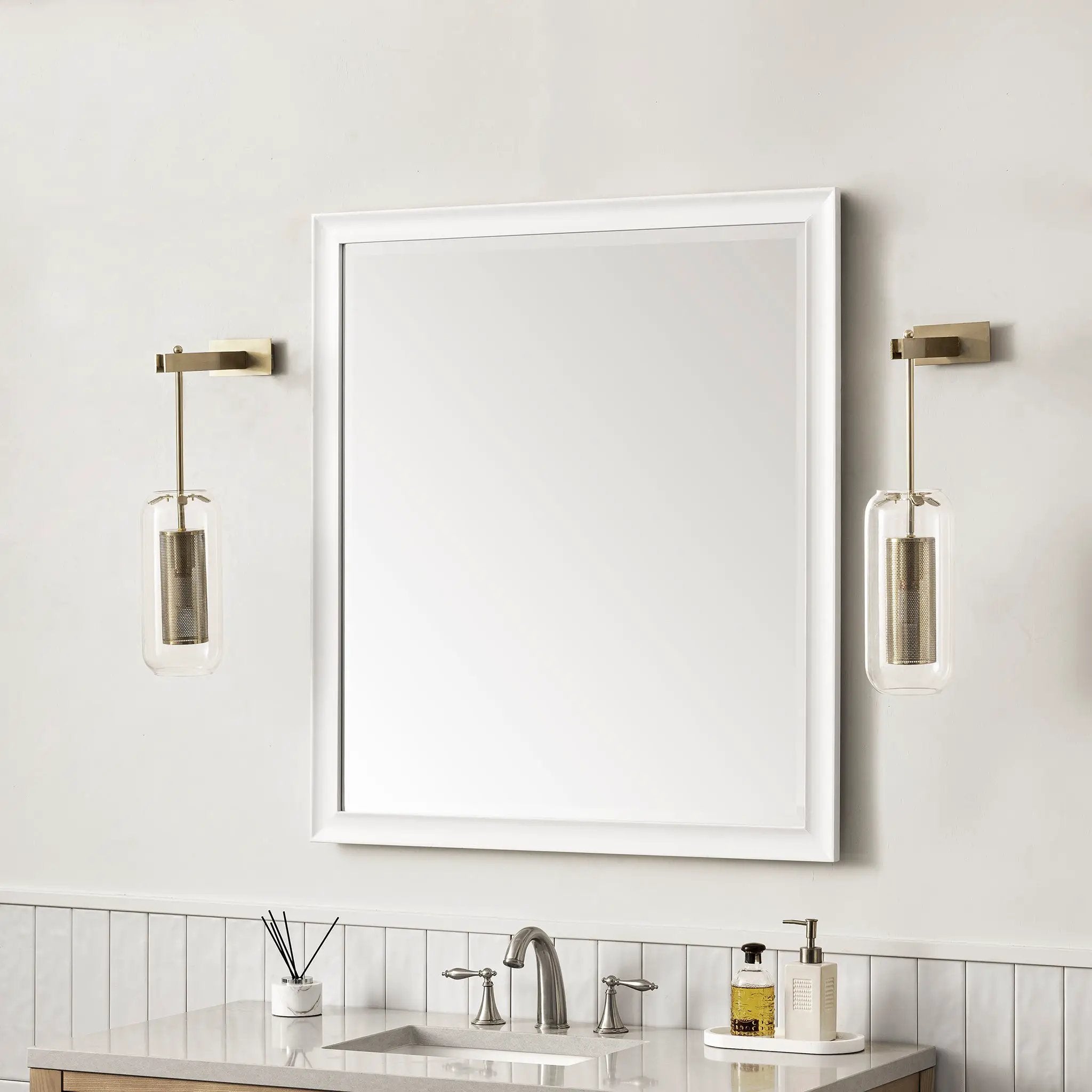 bright white mirror