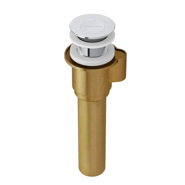polished chrome bathtub drain