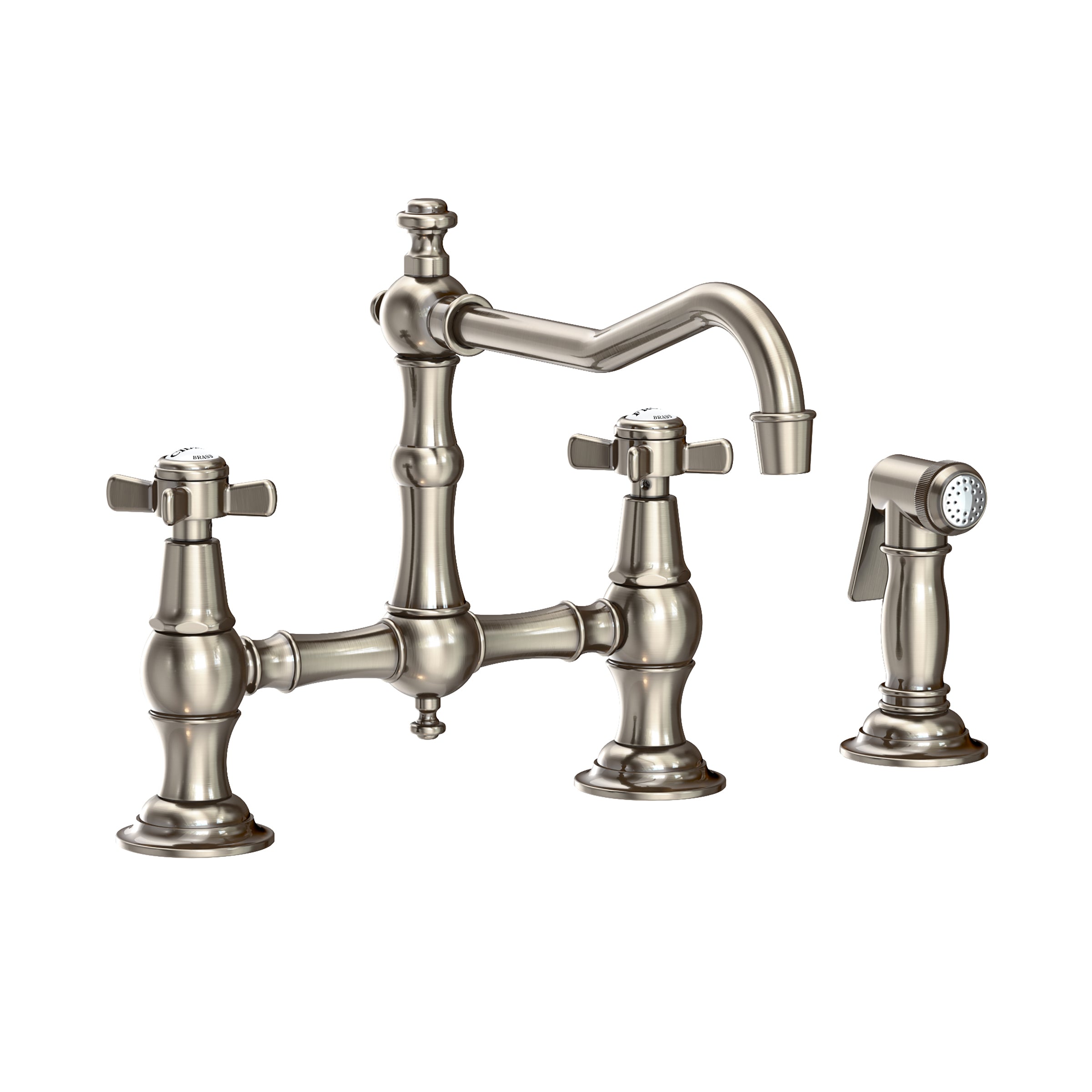 Newport Brass Fairfield Kitchen Bridge Faucet with Side Spray