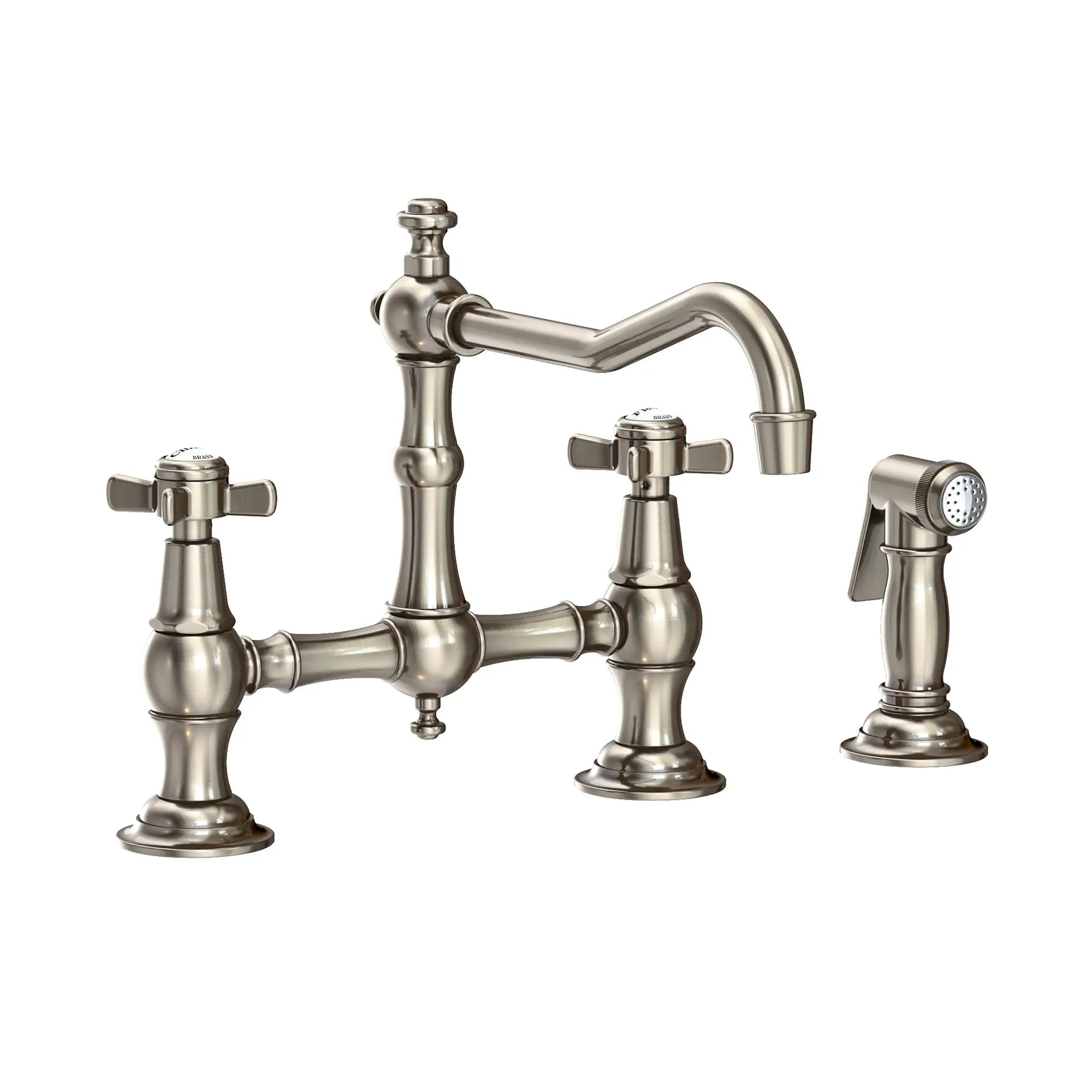 Newport Brass Fairfield Kitchen Bridge Faucet with Side Spray by Newport Brass