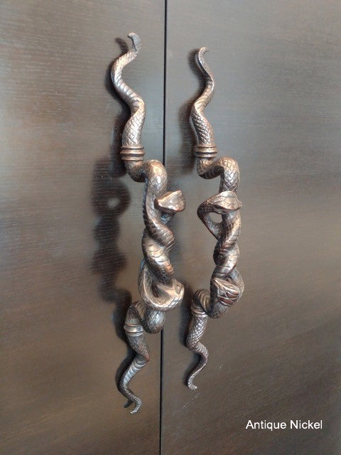 polished nickel pull