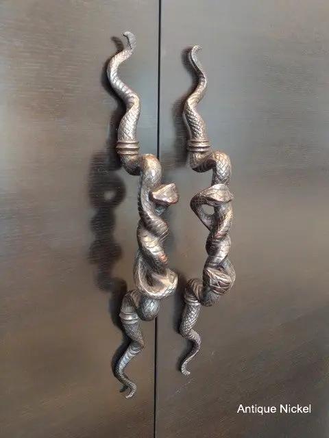 polished nickel pull