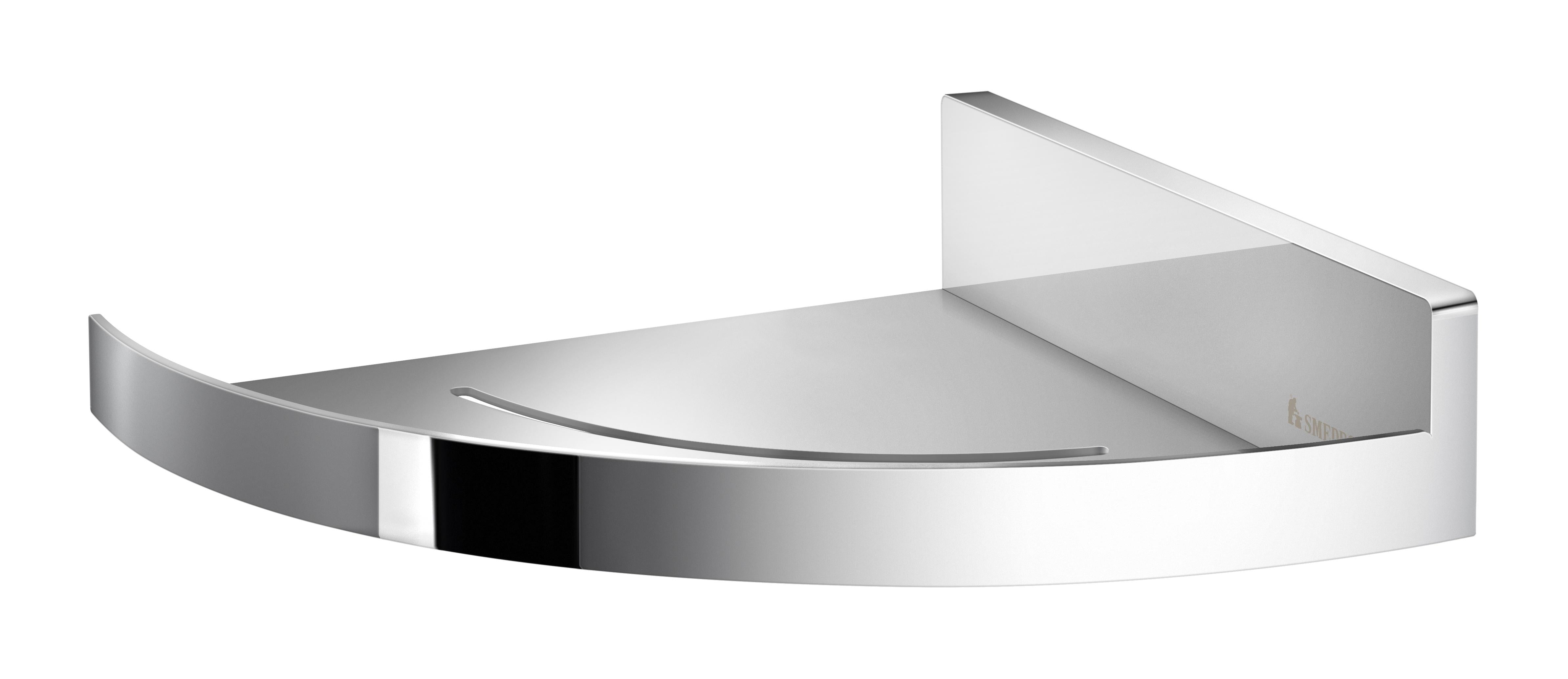 chromed stainless steel shower shelf