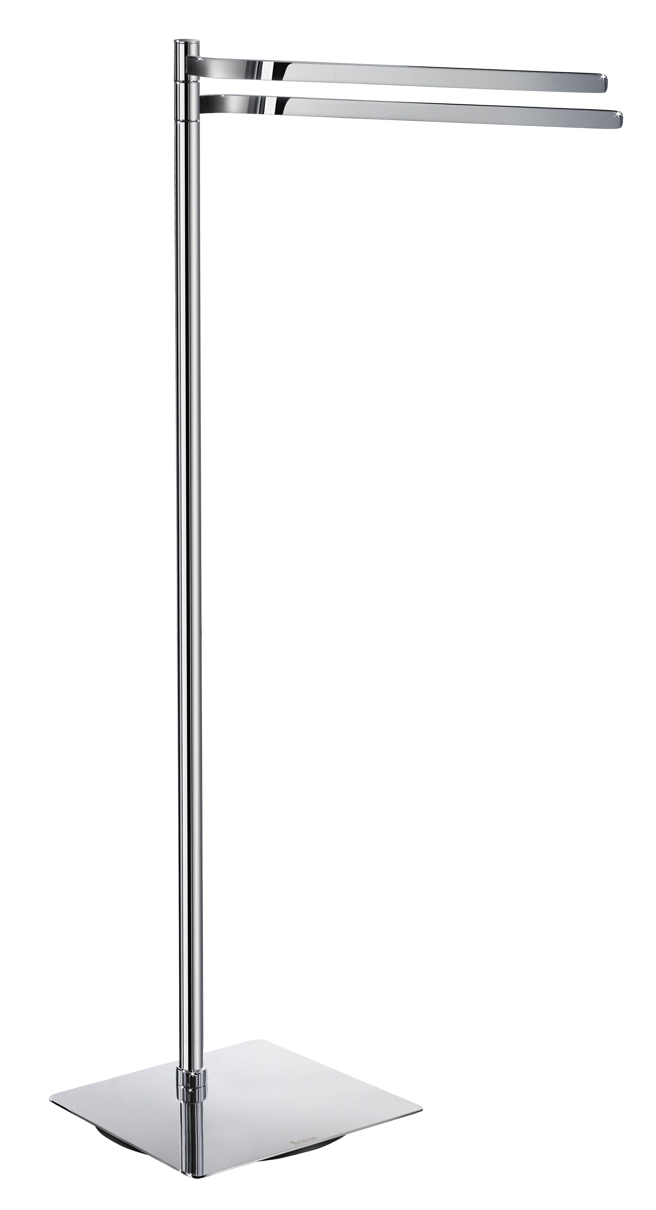 polished chrome towel rail