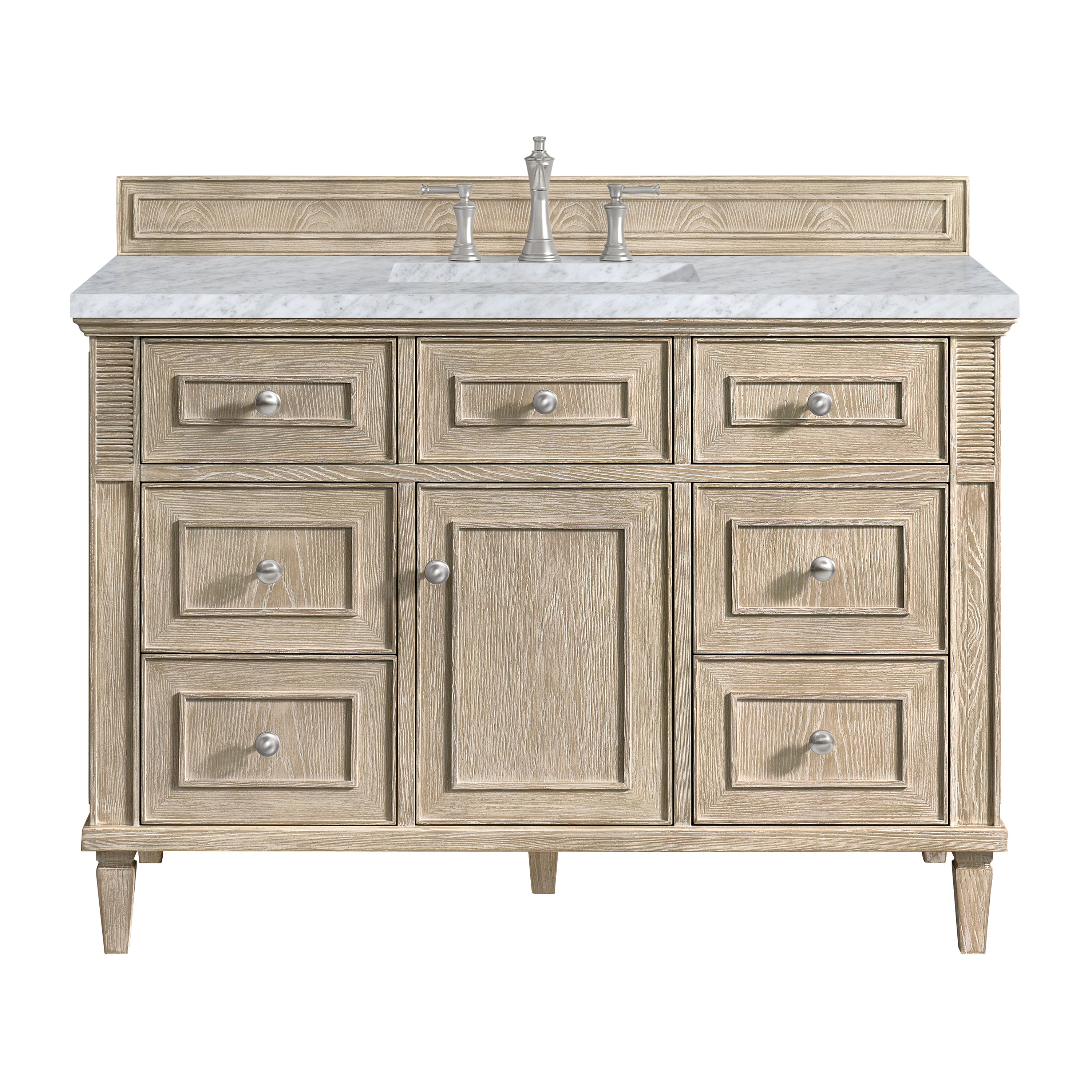 James Martin Vanities Lorelai 48" Single Vanity - Whitewashed Oak