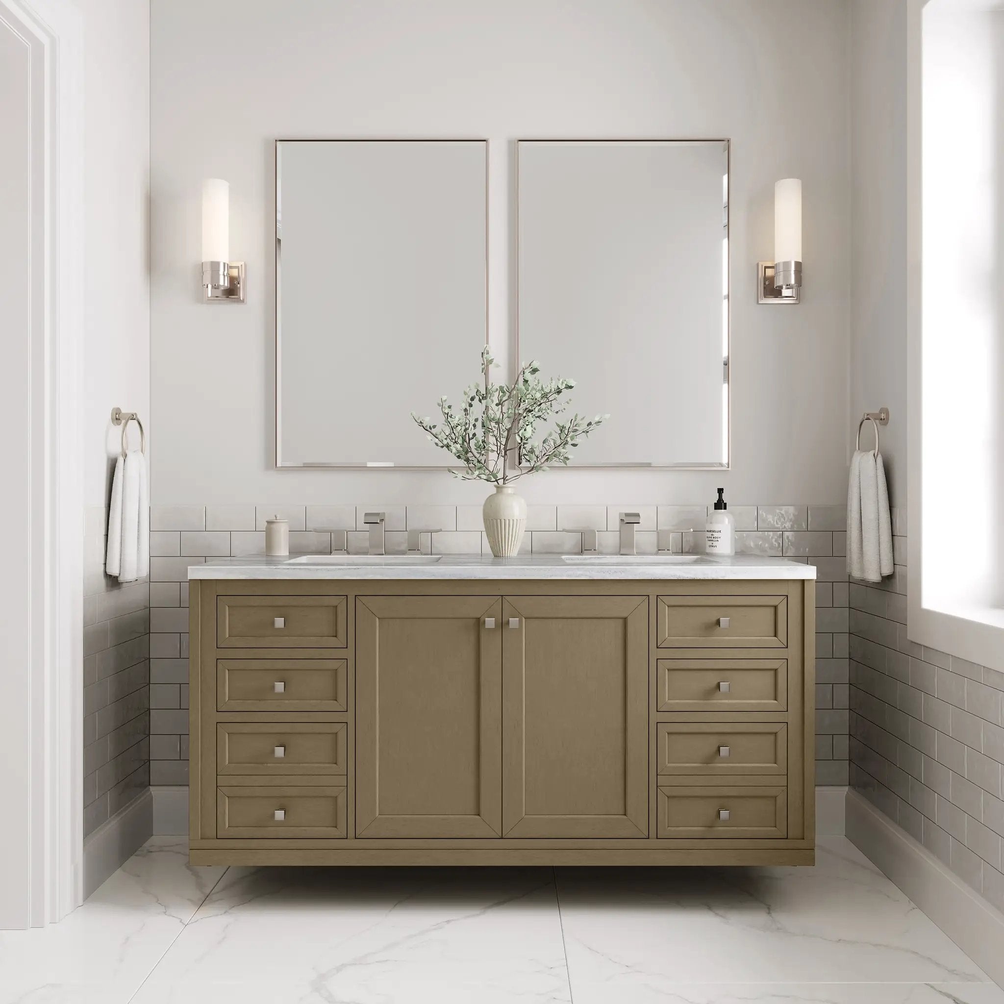 walnut whisper vanity
