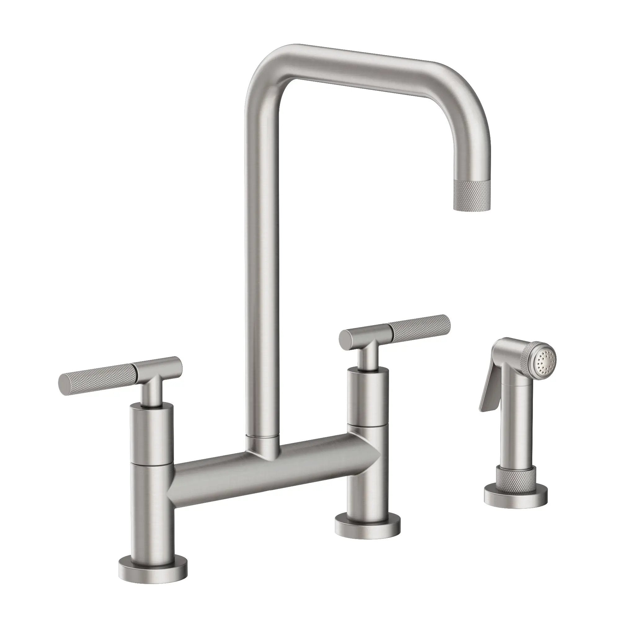 Newport Brass Muncy Kitchen Bridge Faucet with Side Spray by Newport Brass
