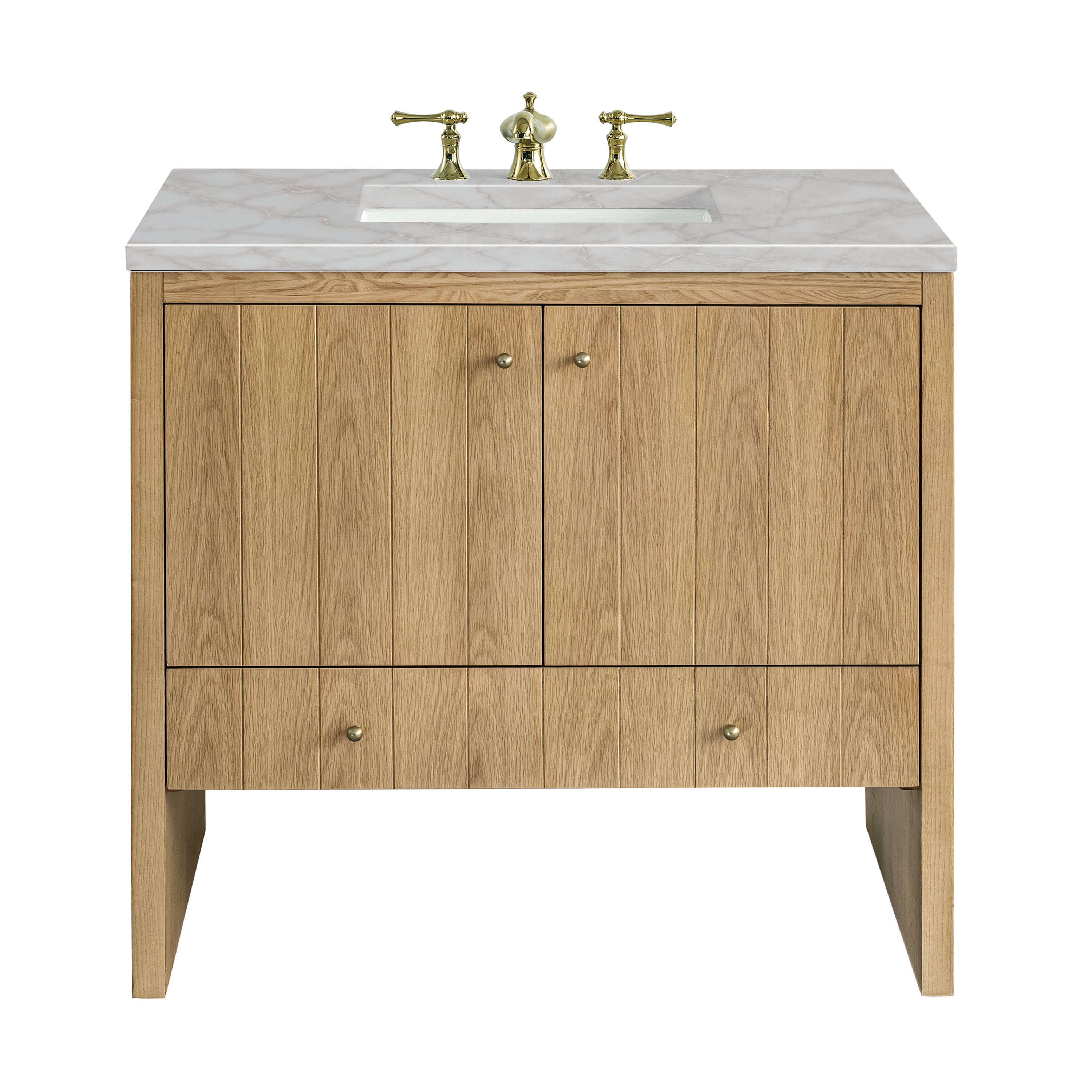 James Martin Vanities Hudson 36" Single Vanity - Light Natural Oak