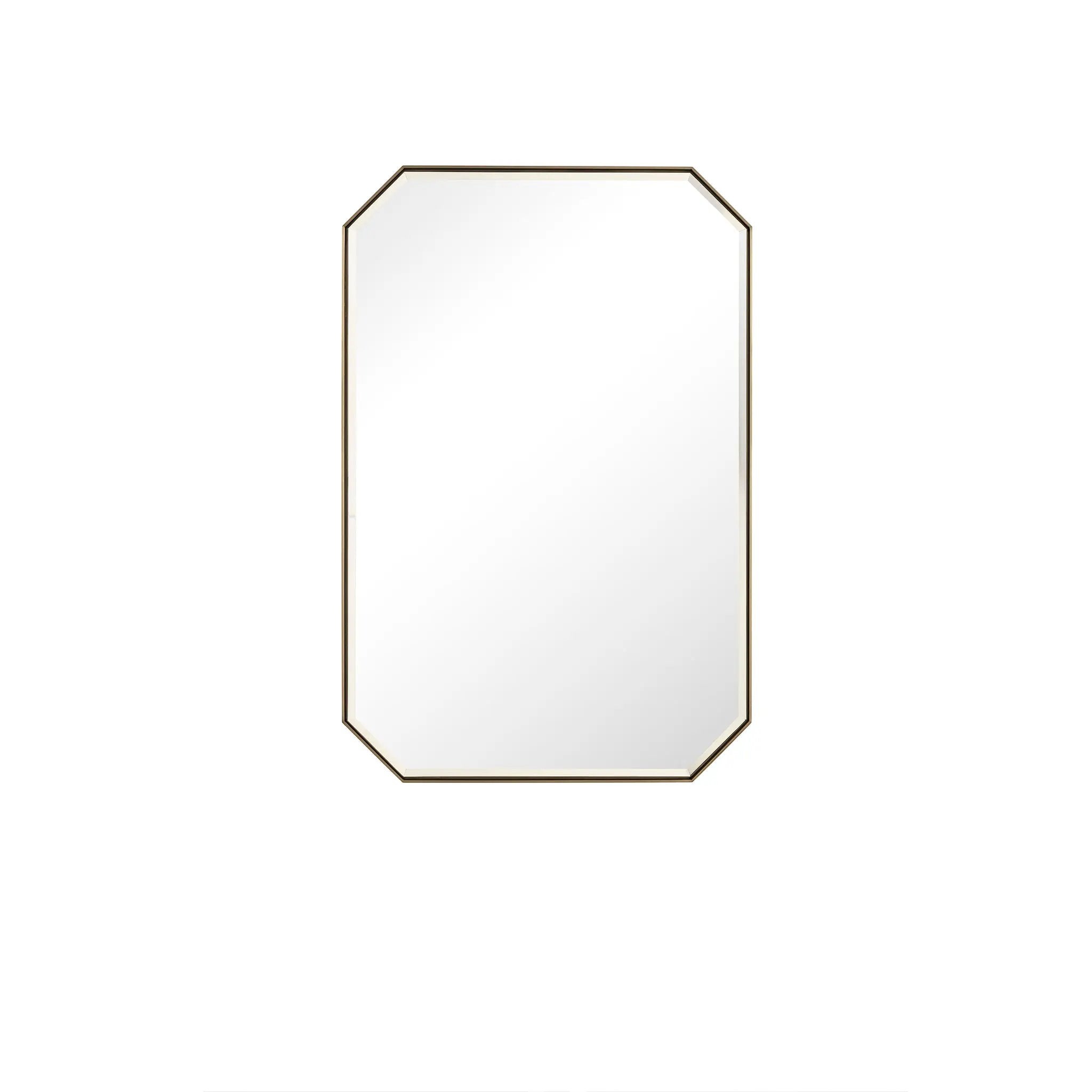 champagne brass mirror