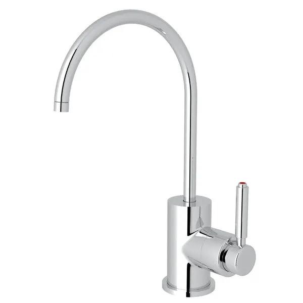 polished chrome kitchen faucet
