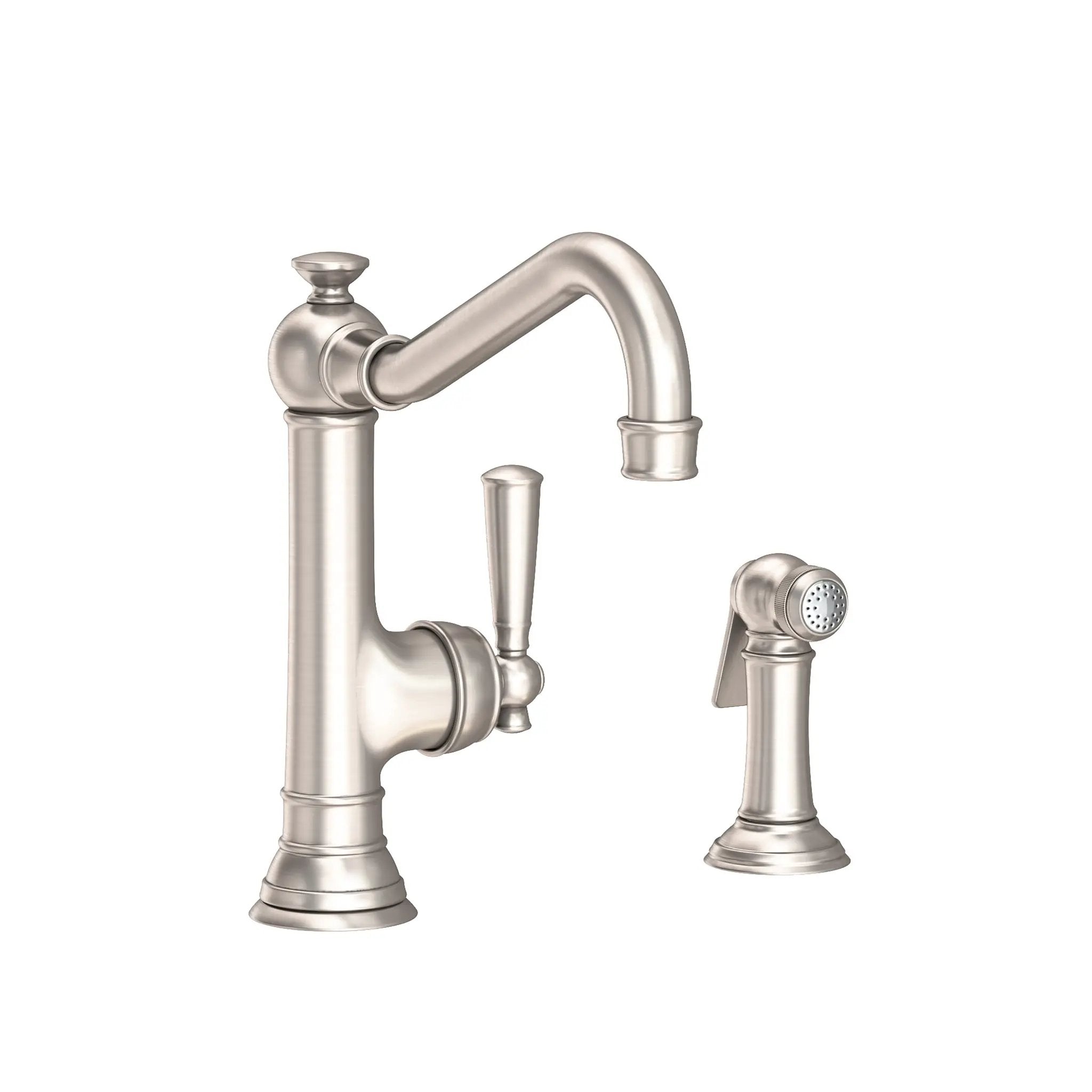 Newport Brass Jacobean Single Handle Kitchen Faucet with Side Spray by Newport Brass