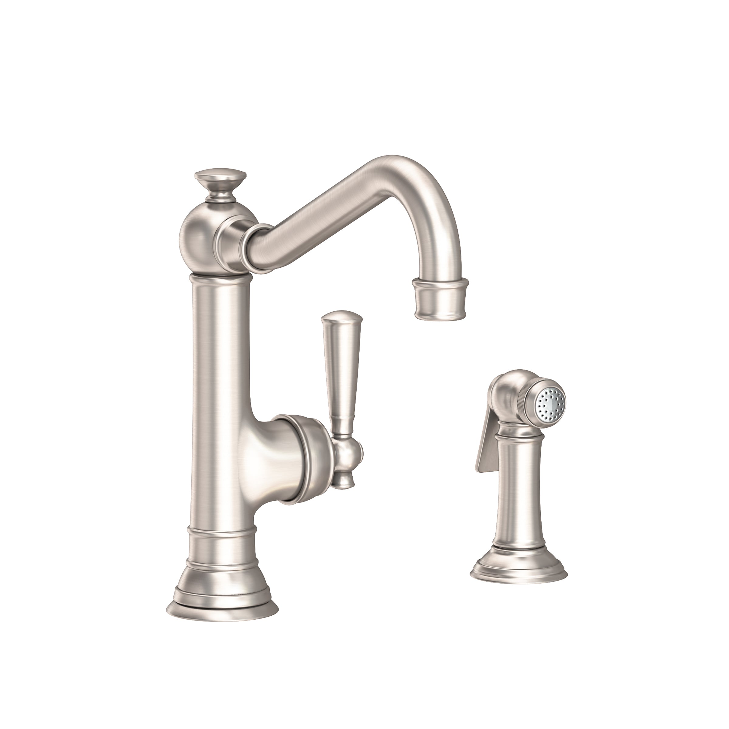 Newport Brass Jacobean Single Handle Kitchen Faucet with Side Spray