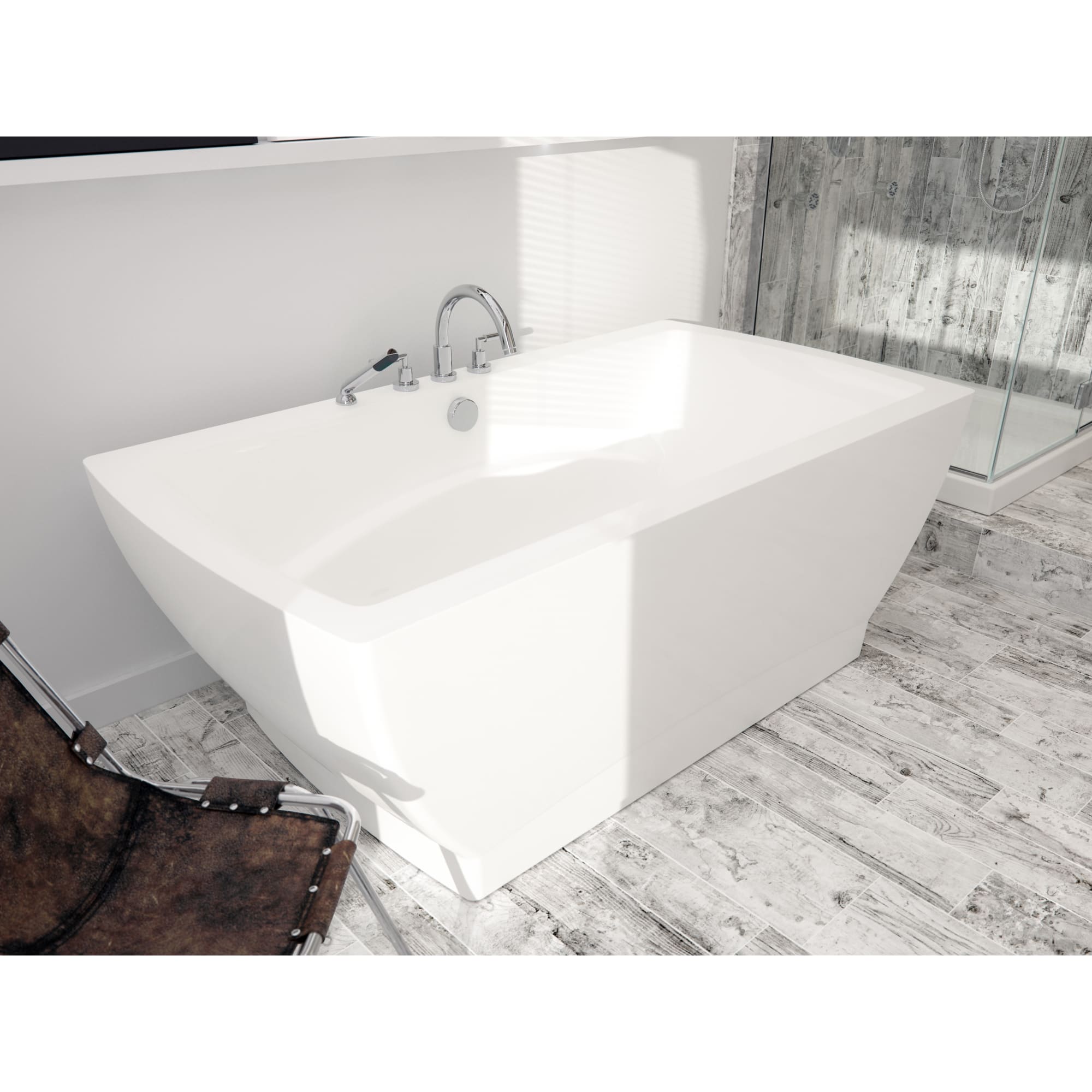 white bathtub