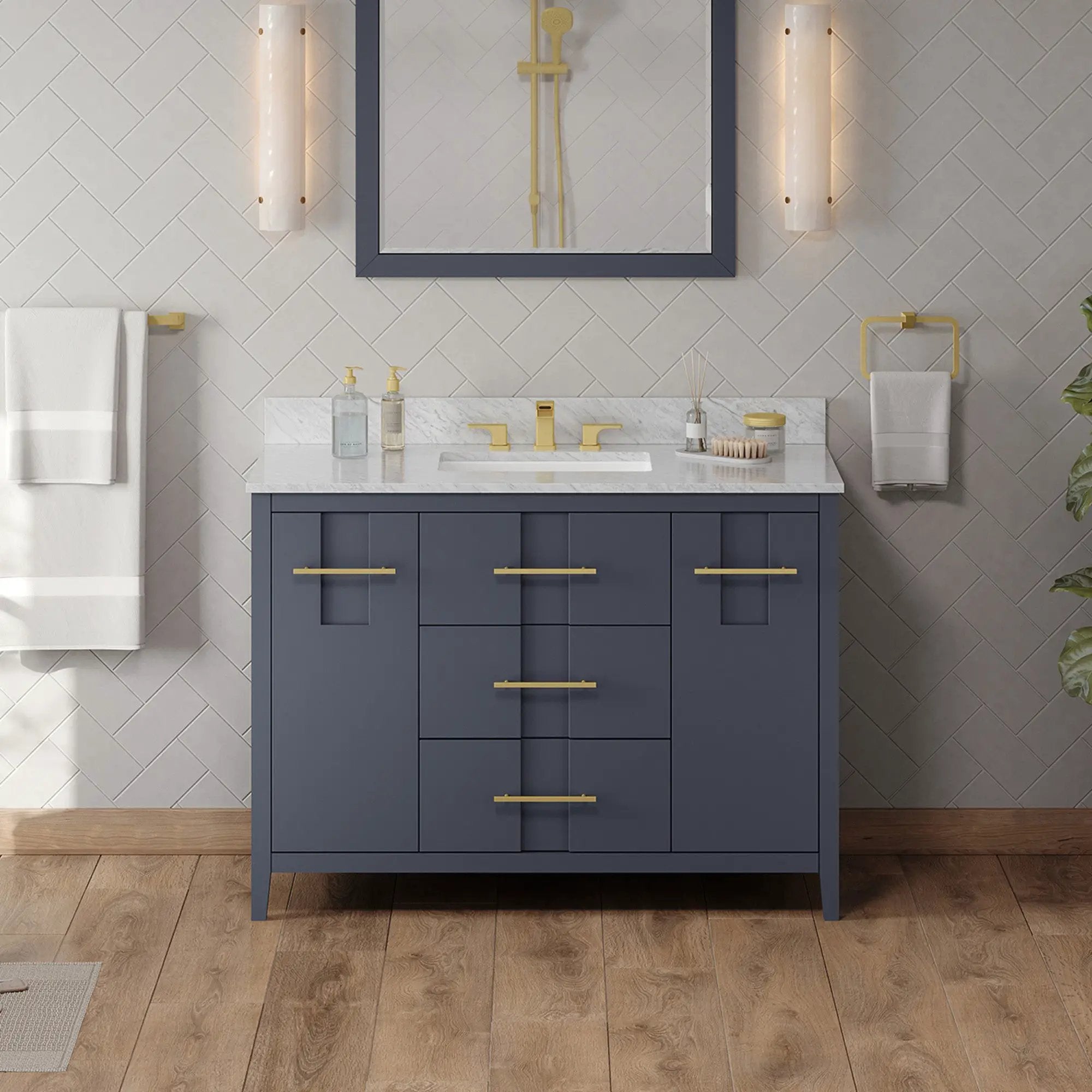 Jeffrey Alexander 48" Katara Vanity Set by Jeffrey Alexander