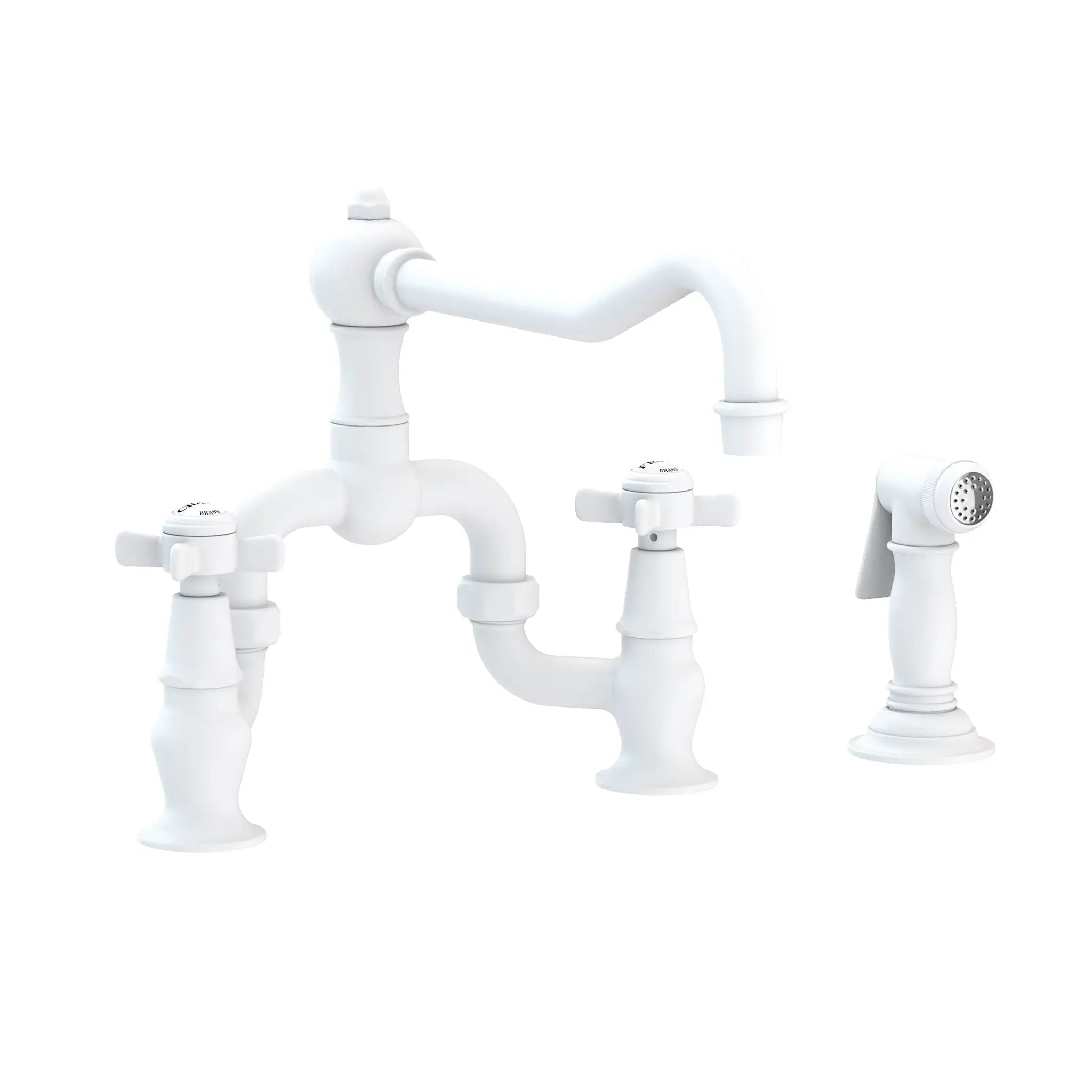 Newport Brass Fairfield Kitchen Bridge Faucet with Side Spray by Newport Brass