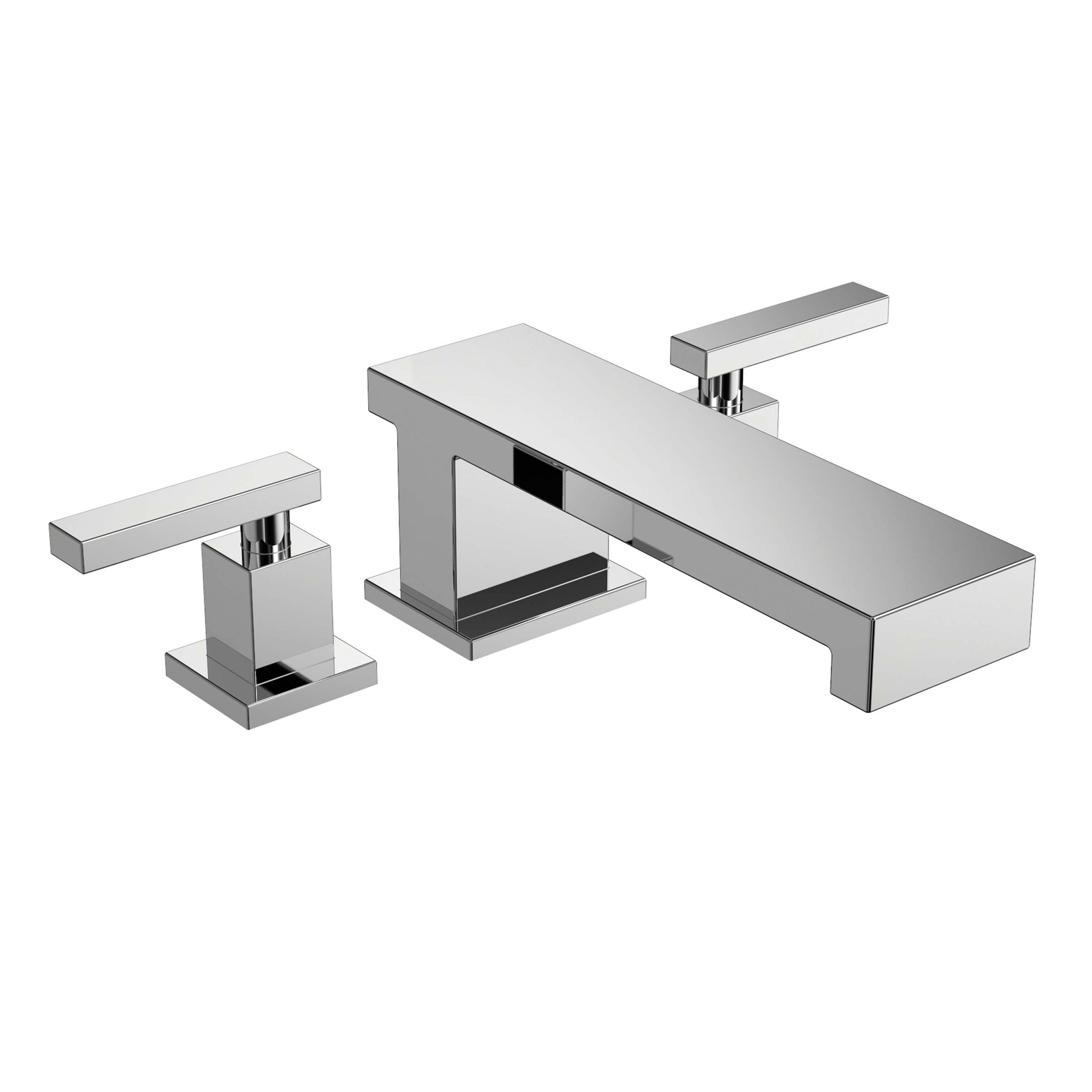 polished chrome tub faucet