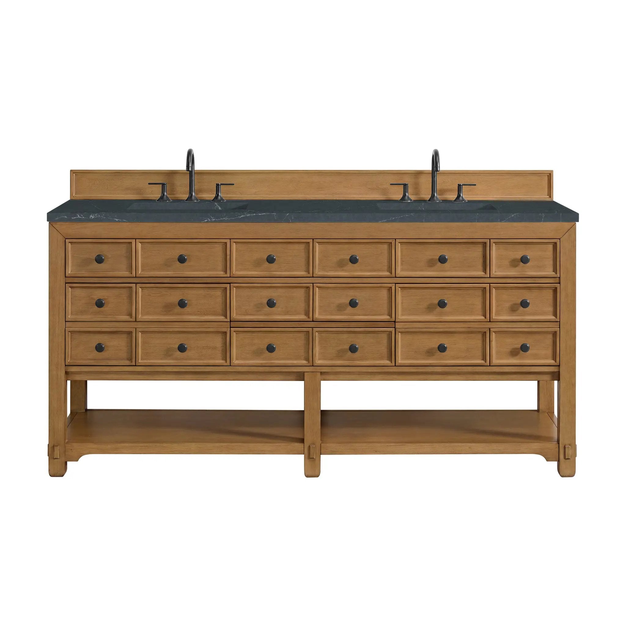 James Martin Malibu 72" Double Vanity Set - Amber Birch by James Martin Vanities