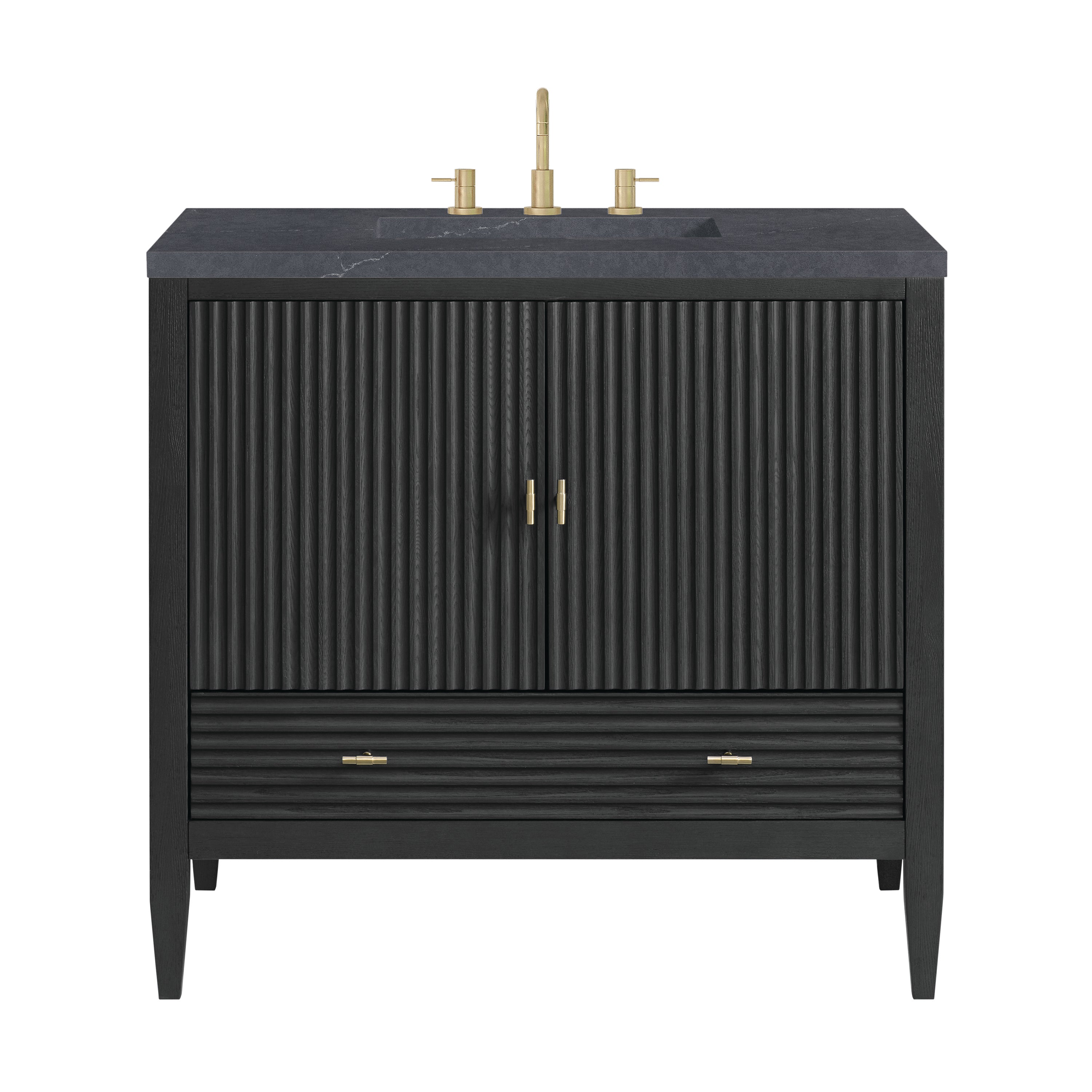 James Martin Vanities Myrrin 36" Vanity - Carbon Oak