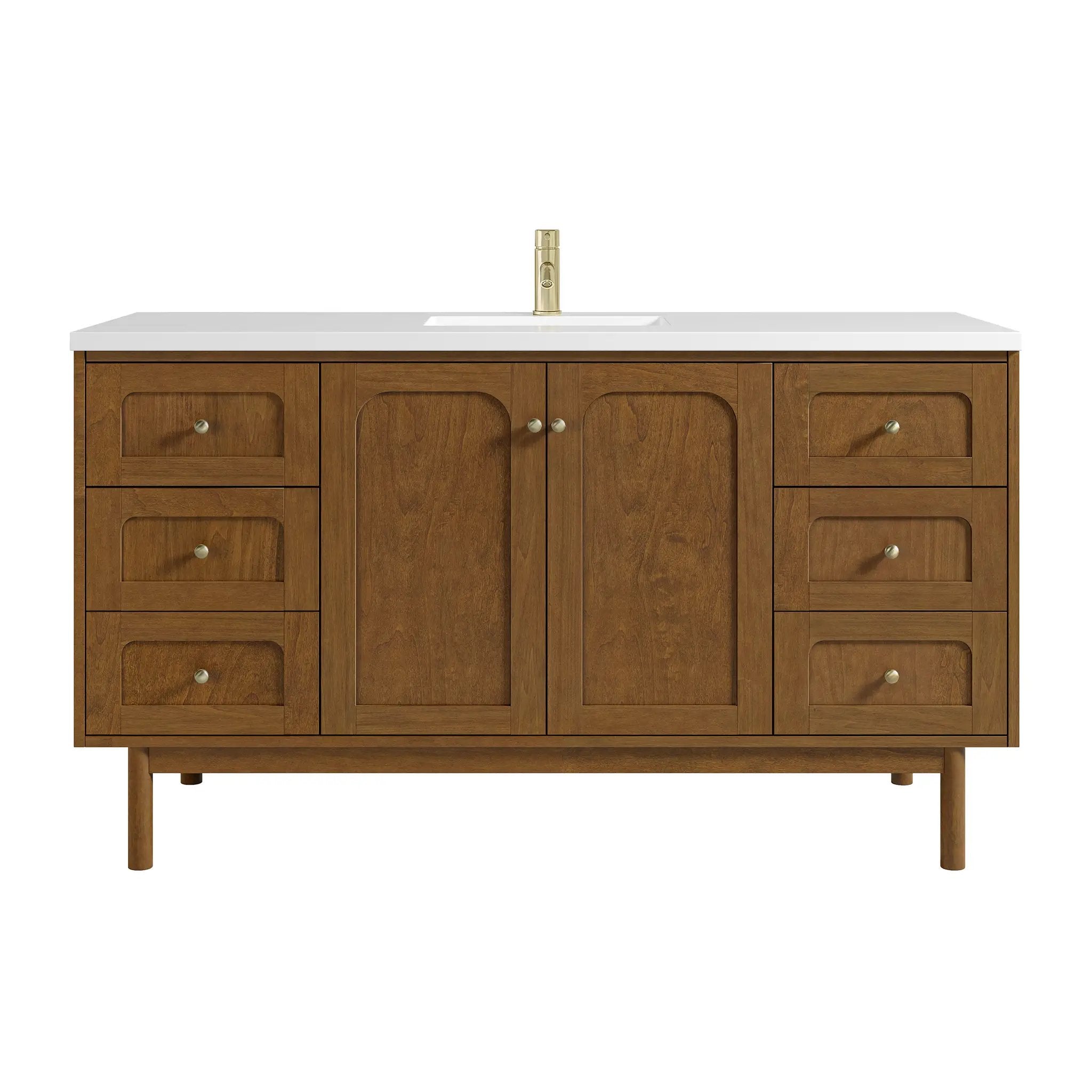 James Martin Laurent 60" Single Vanity Set - Honey Oak by James Martin Vanities