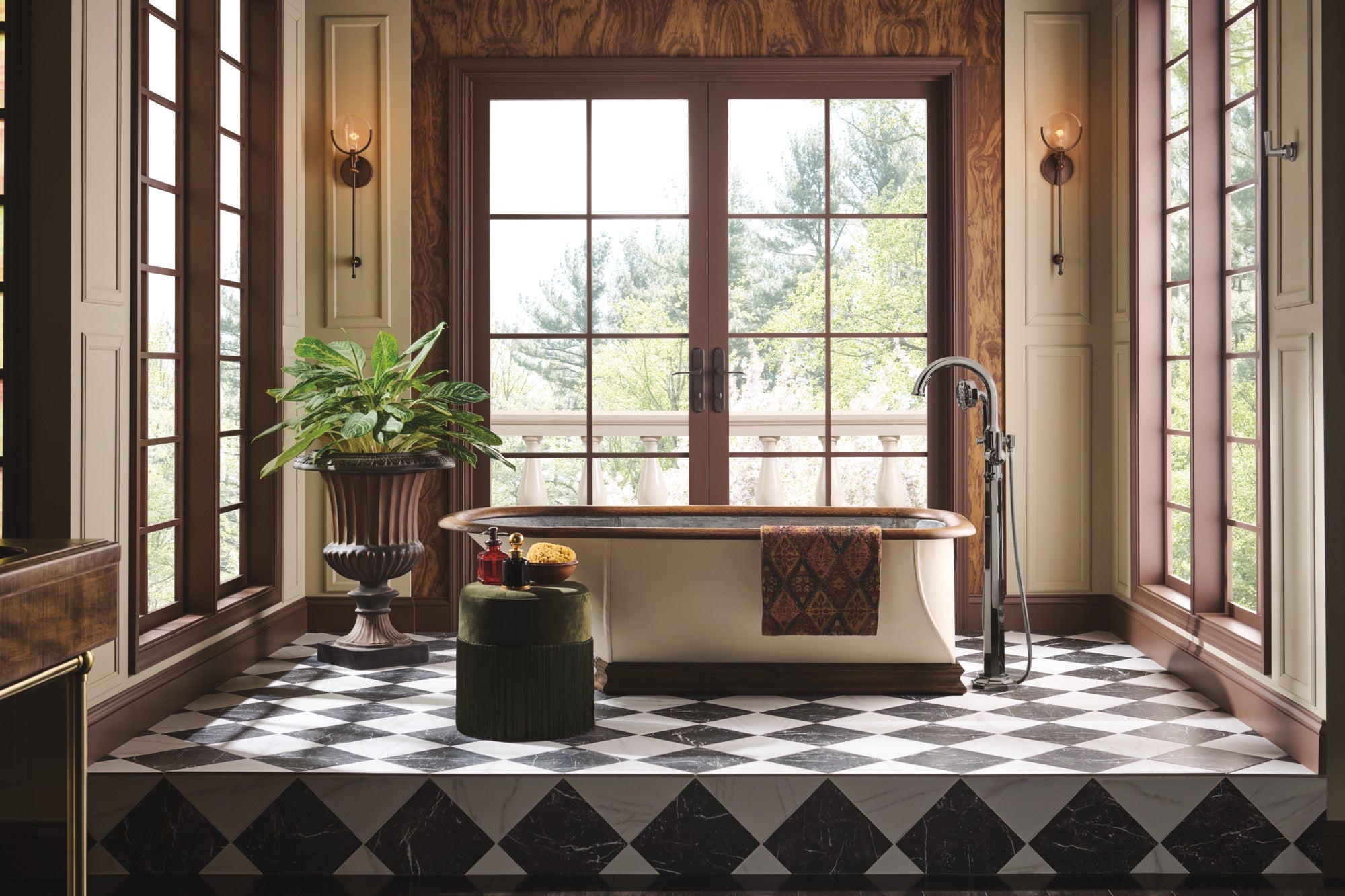 polished nickel handle kit