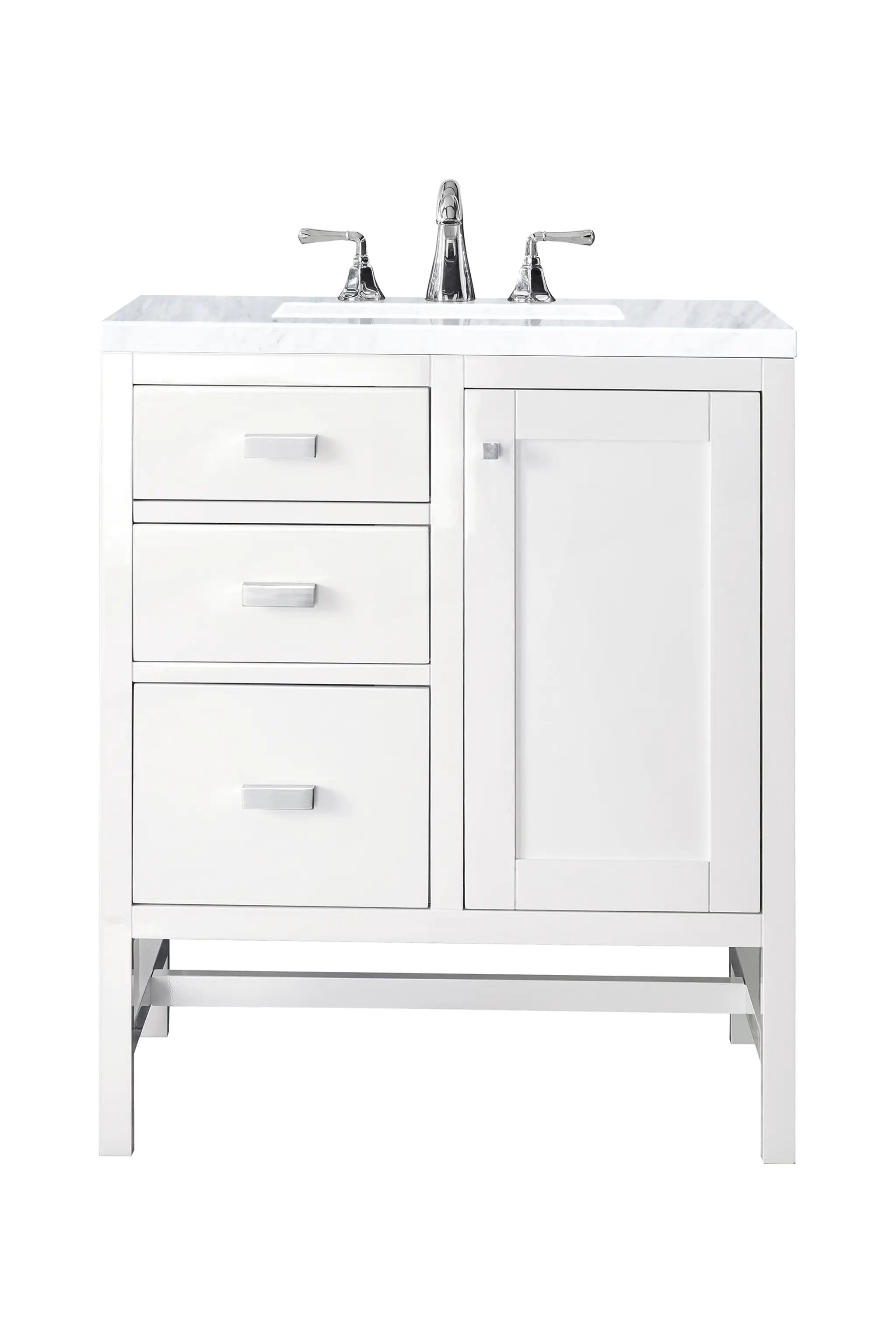 James Martin Addison 30" Single Vanity Set - Glossy White by James Martin Vanities