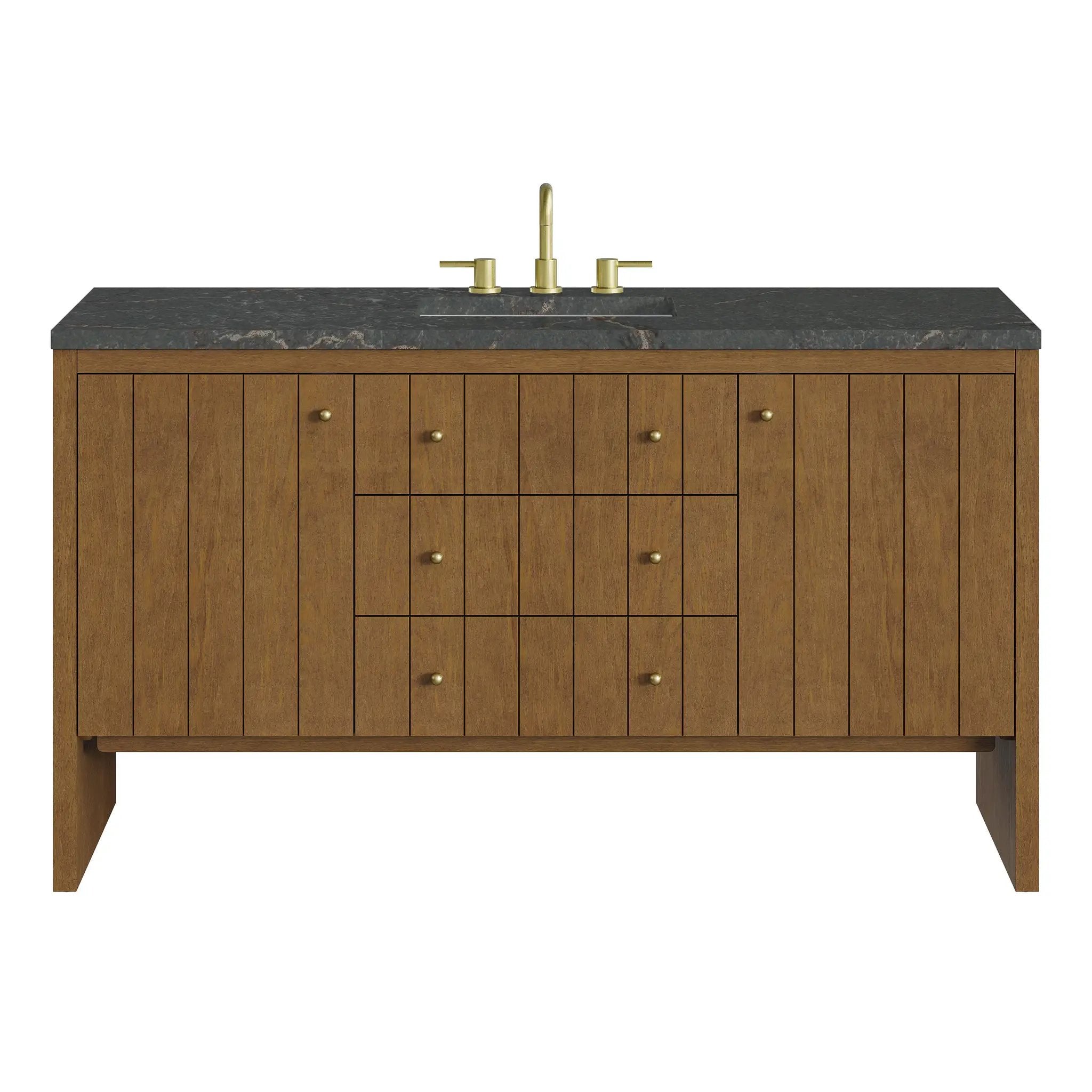 James Martin Hudson 60" Single Vanity Set - Honey Oak by James Martin Vanities