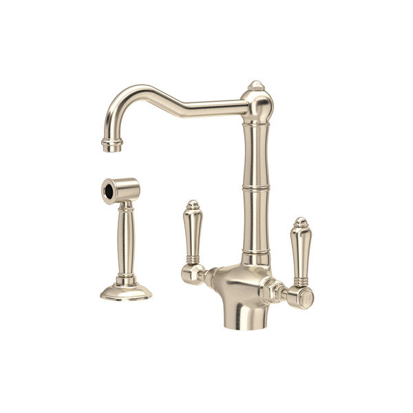 Rohl Acqui Two Handle Kitchen Faucet with Side Spray